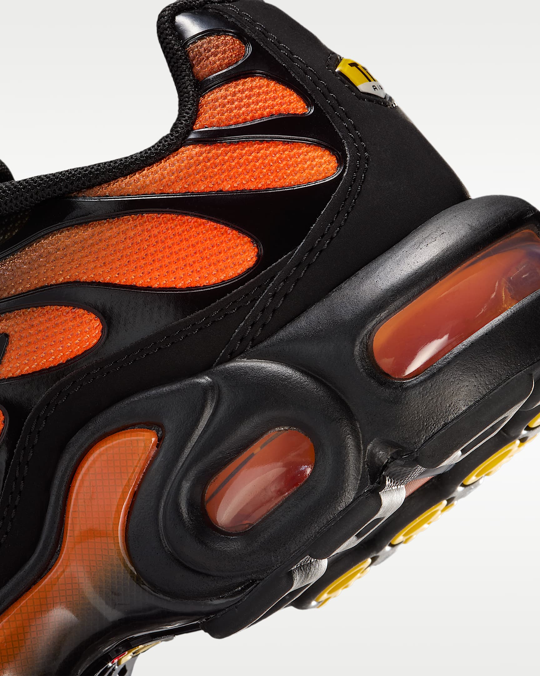 Nike Air Max Plus Big Kids' Shoes - Black/Black/Total Orange