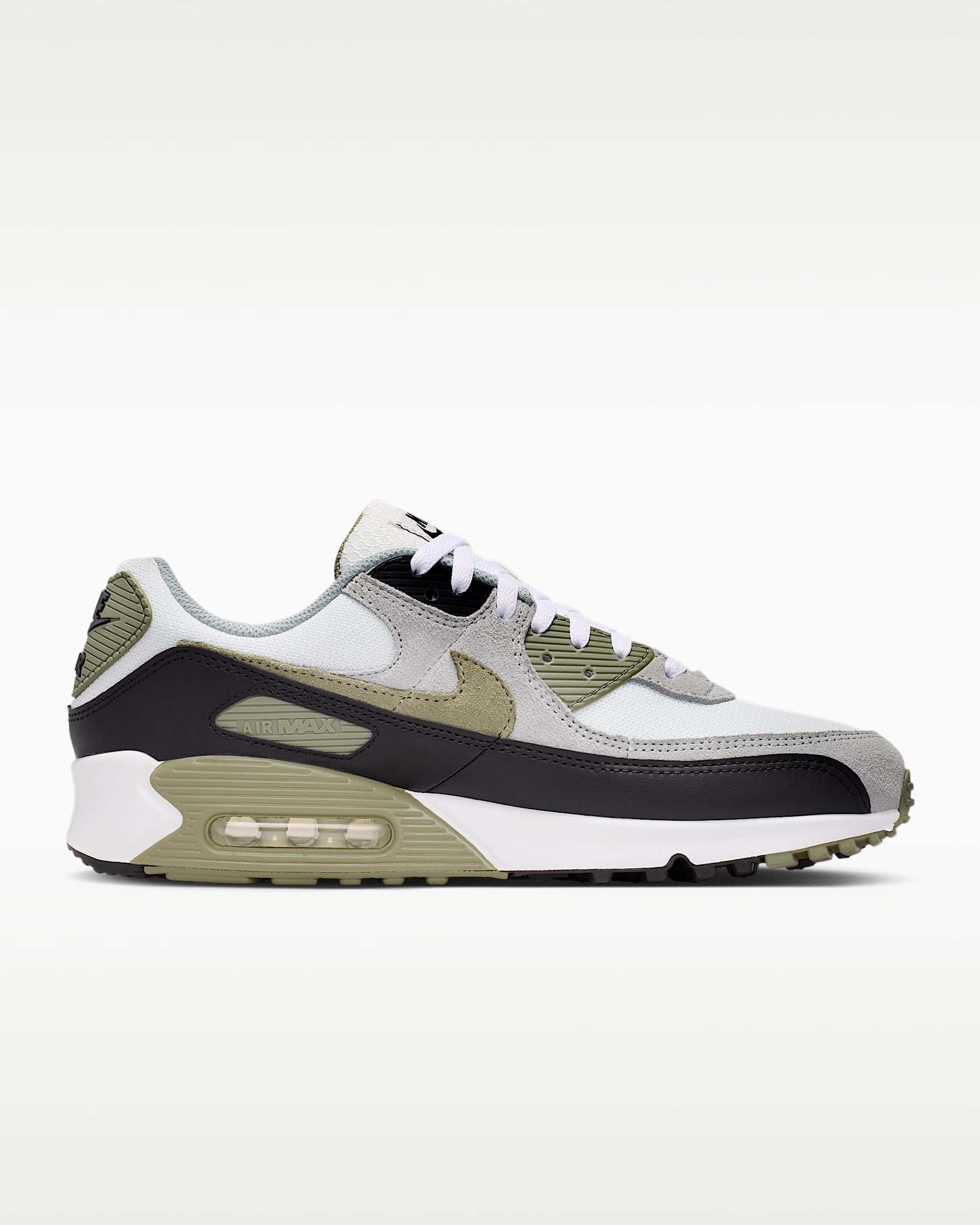 Nike Air Max 90 Men's Shoes - Summit White/Light Pumice/Black/Silver Sage
