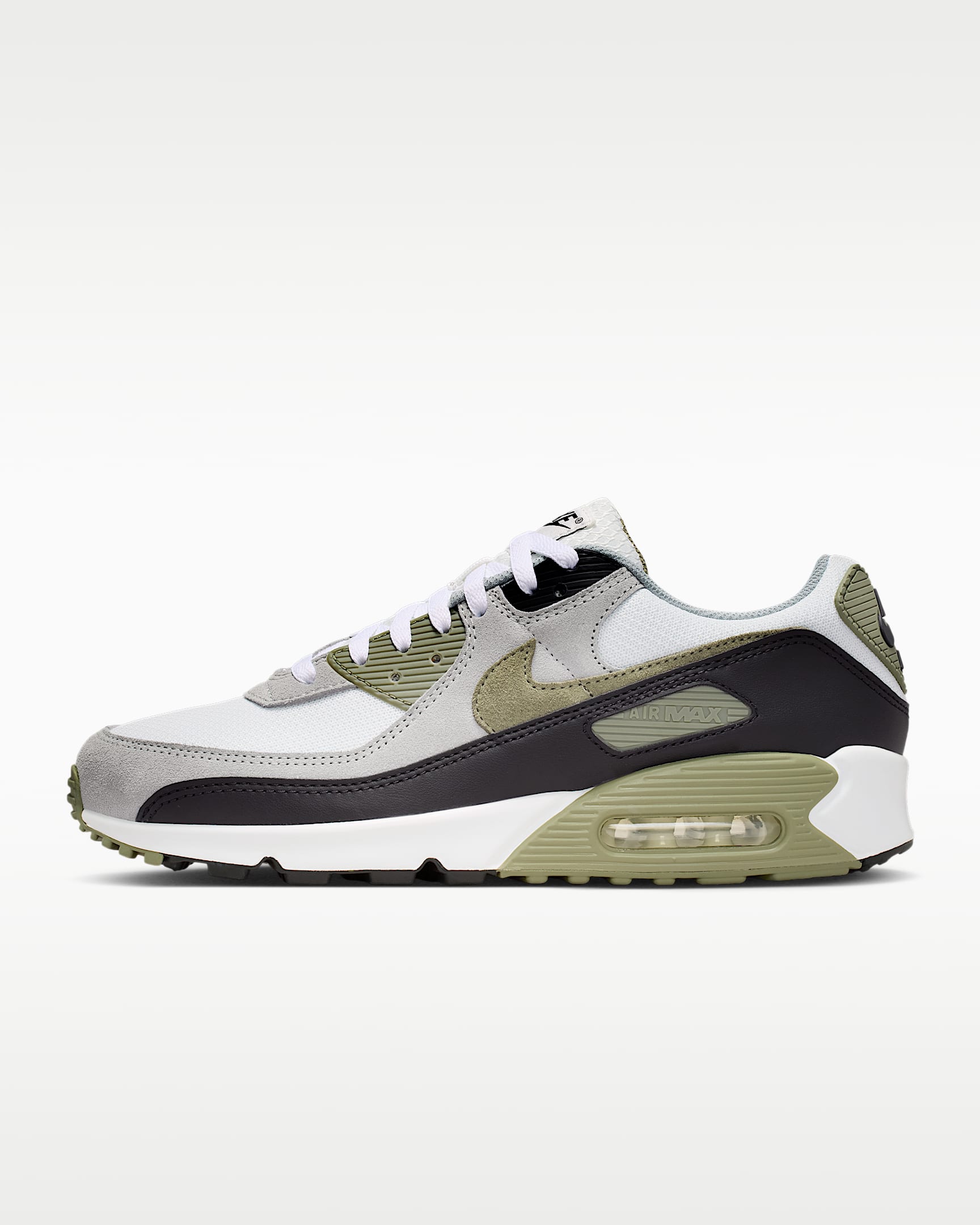 Nike Air Max 90 Men's Shoes - Summit White/Light Pumice/Black/Silver Sage
