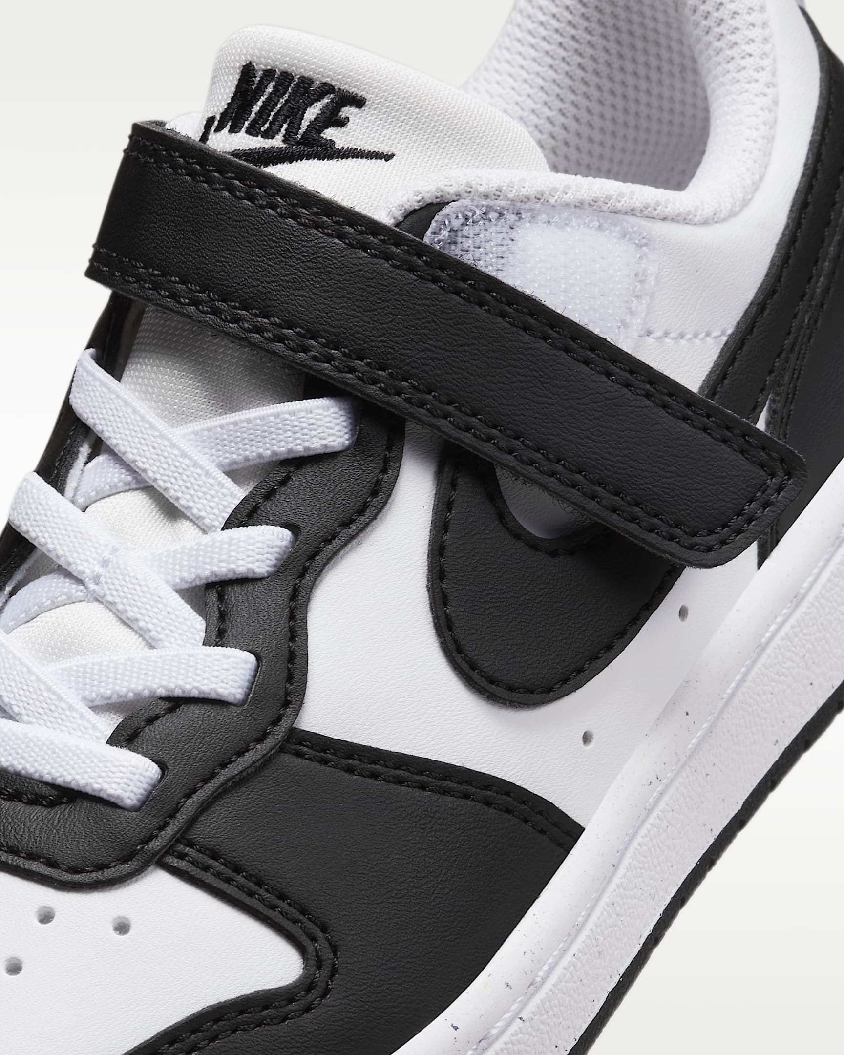 Nike Court Borough Low Recraft kleuterschoenen - Wit/Zwart