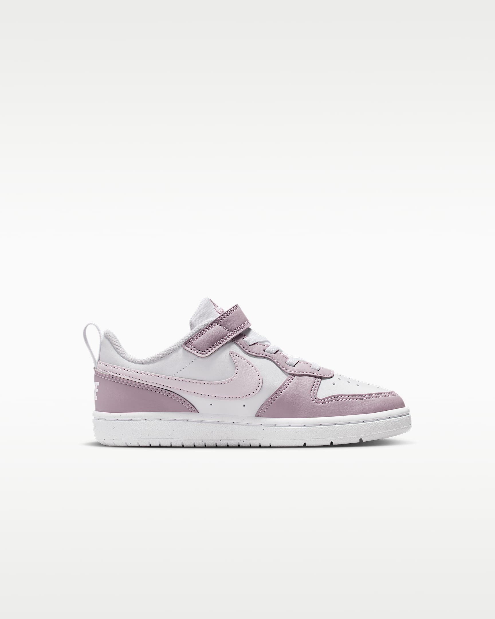 Nike Court Borough Low Recraft Younger Kids' Shoes - White/Plum Fog/White/Venice