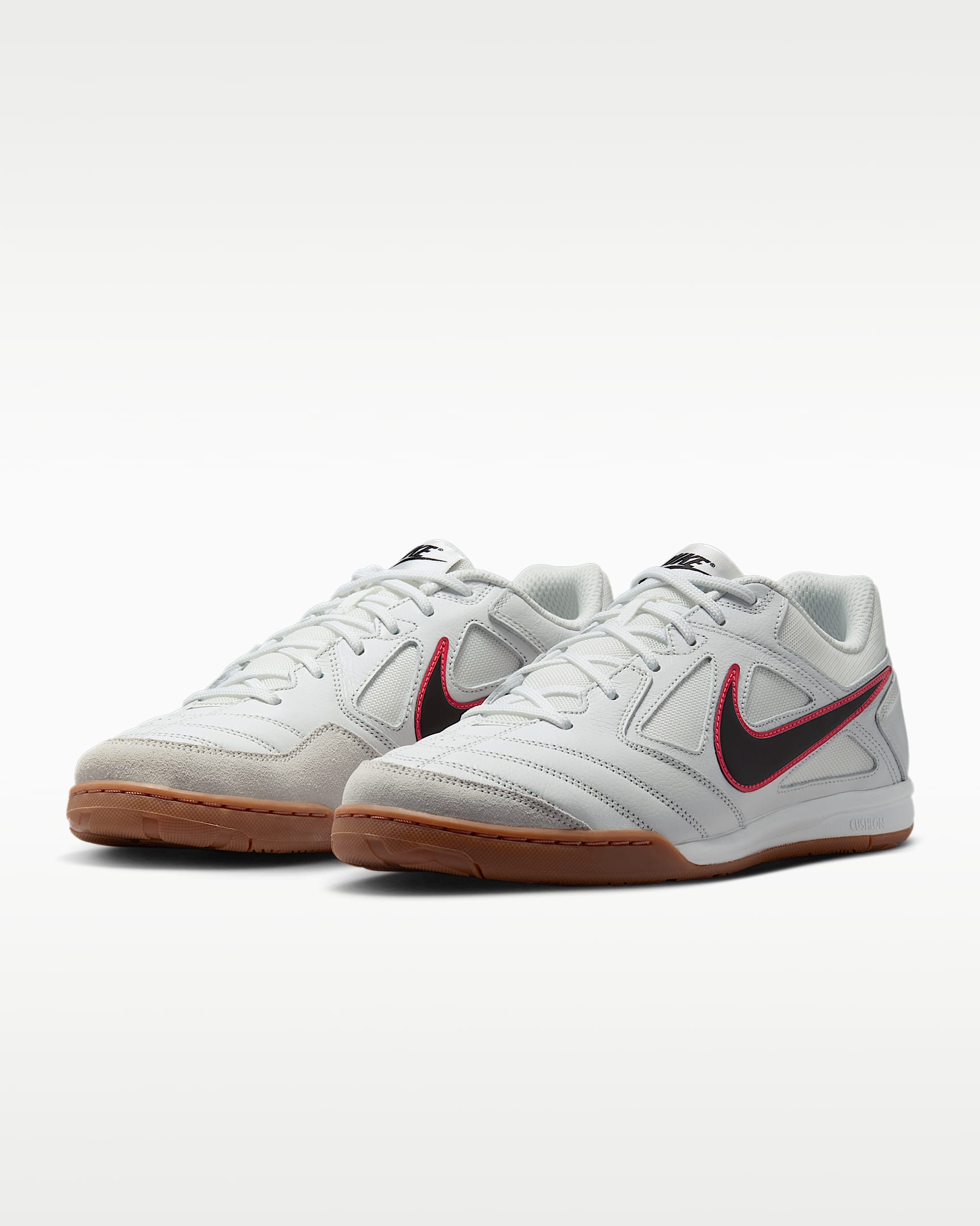 Nike Gato Men's Shoes - Summit White/Bright Crimson/Gum Medium Brown/Black