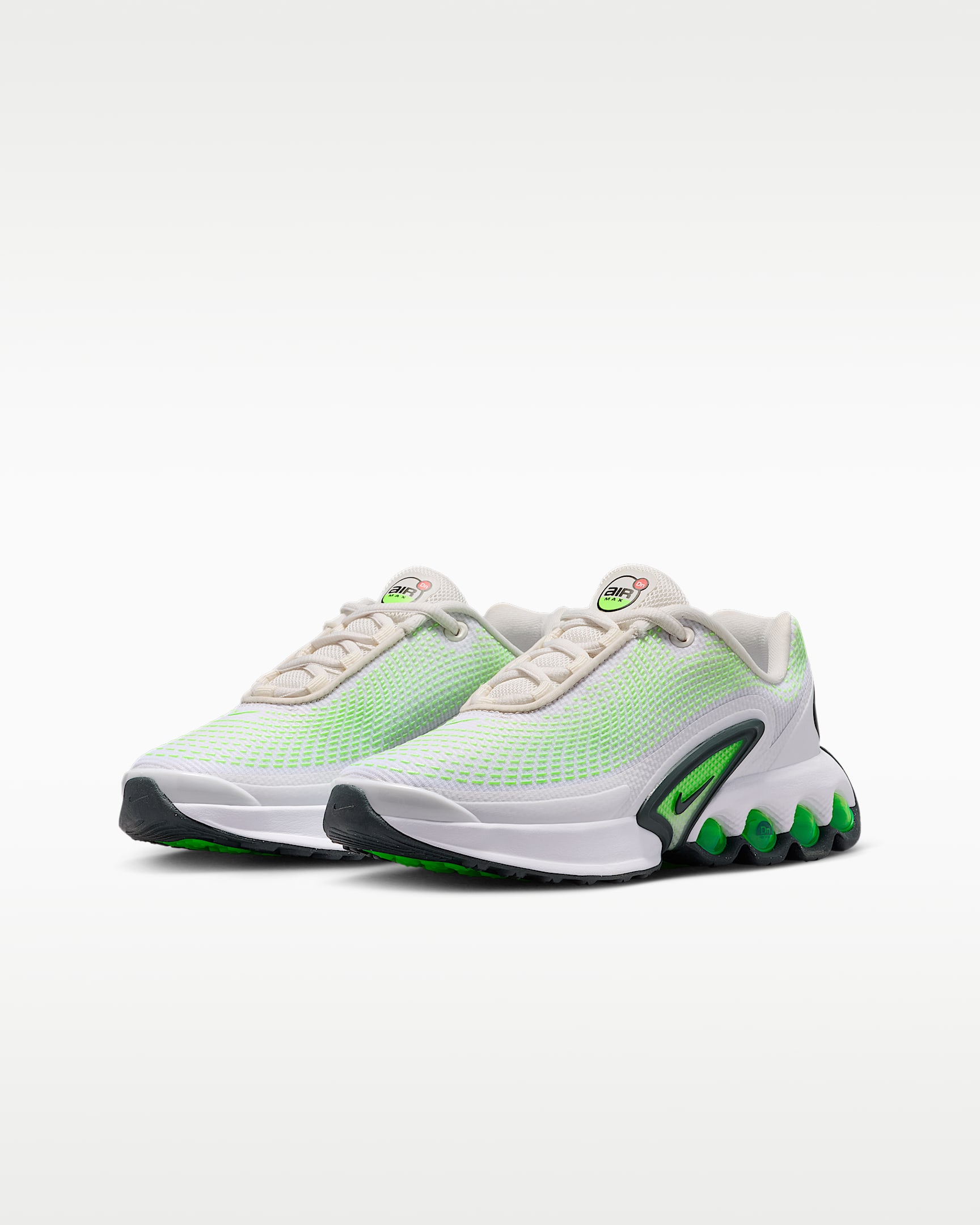 Tenis para niños grandes Nike Air Max Dn - Tinte platino/Verde strike/Blanco/Alga