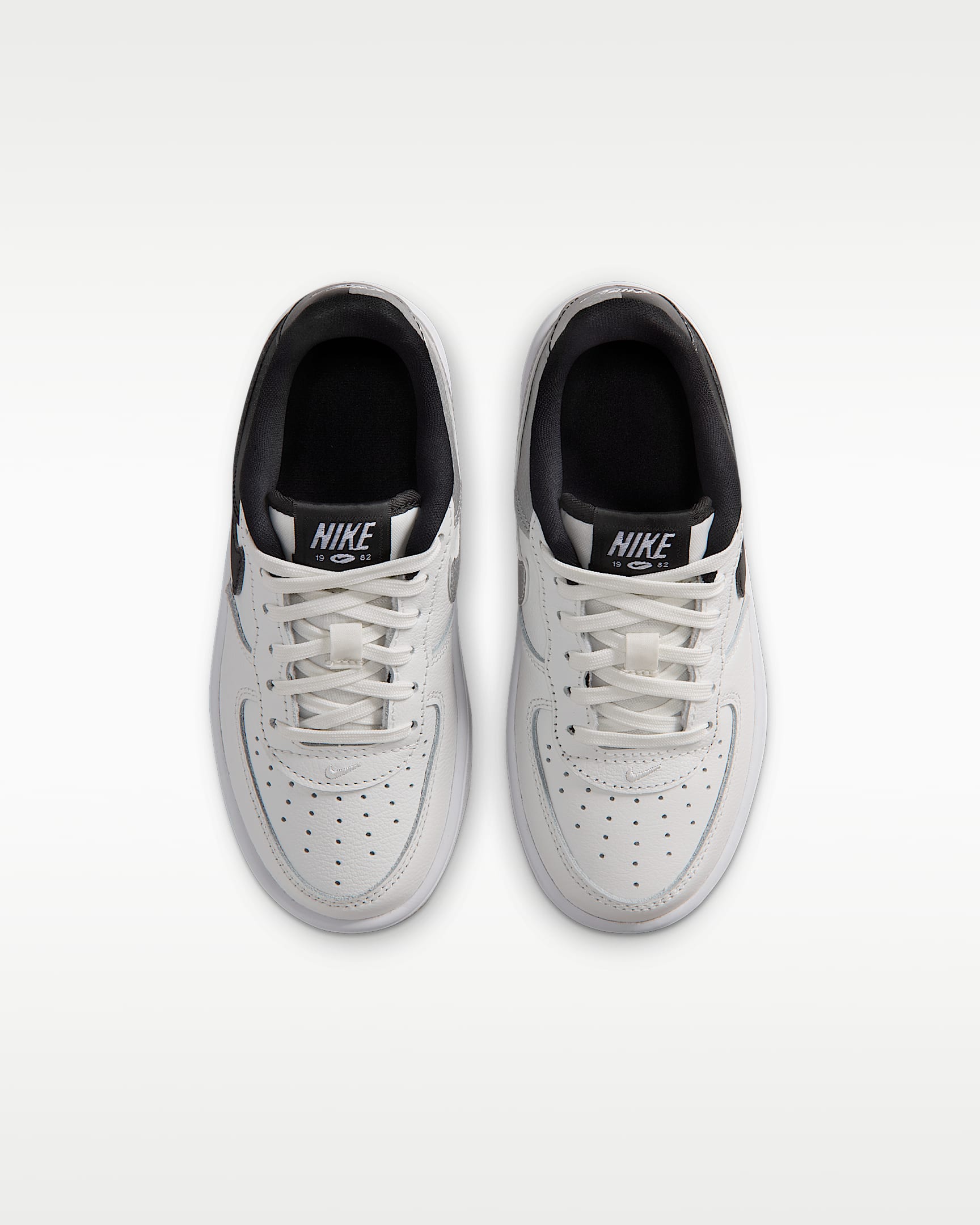 Nike Force 1 Low LV8 5 Little Kids' Shoes - Summit White/White/Metallic Silver/Black