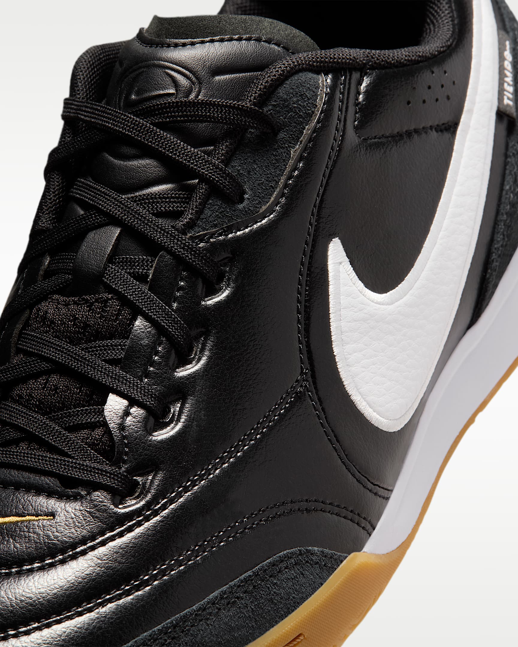 Nike Tiempo Streetgato Indoor/Court Low-Top Soccer Shoes - Black/White