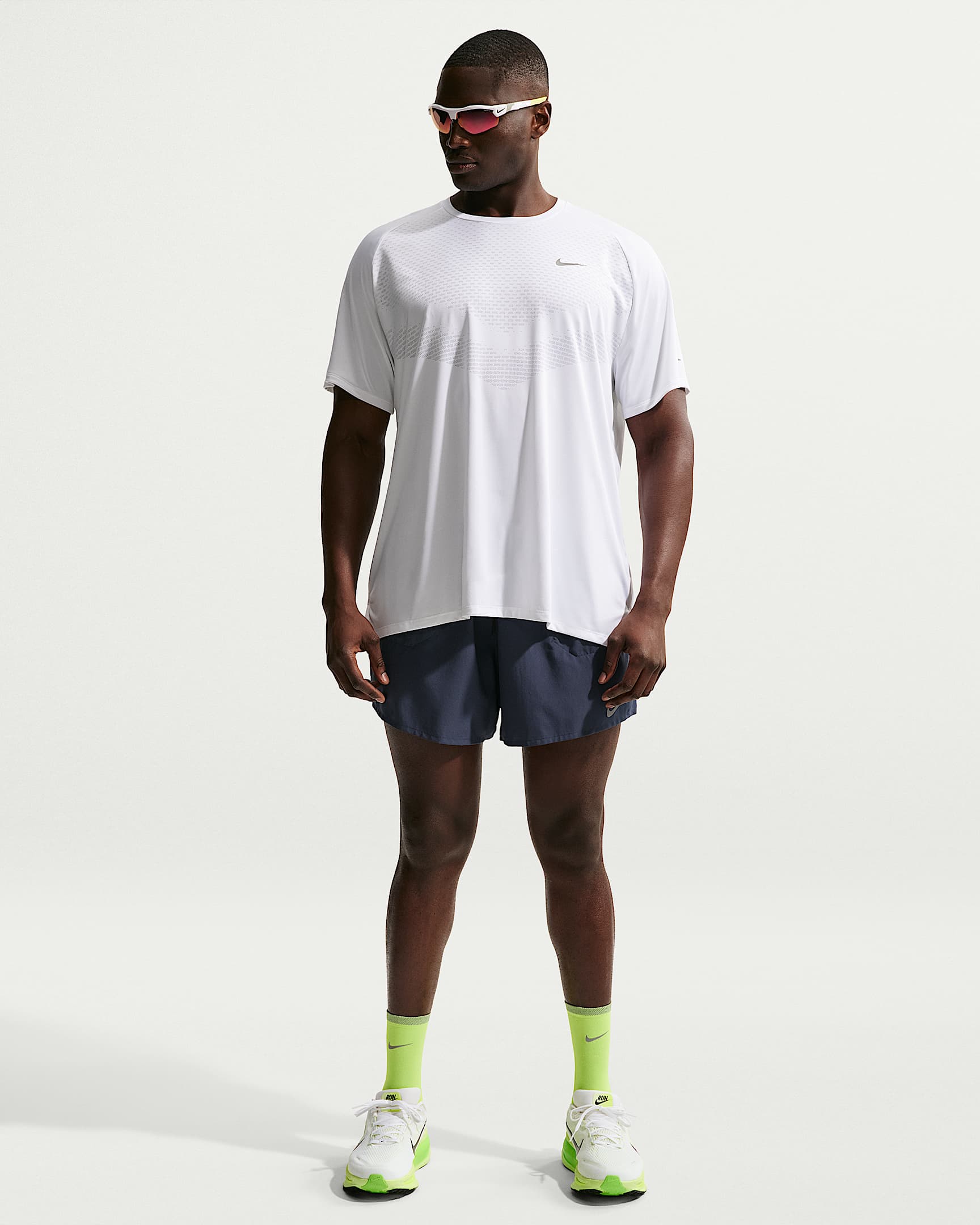 Nike Stride Men's Dri-FIT ADV Short-Sleeve Running Top - White