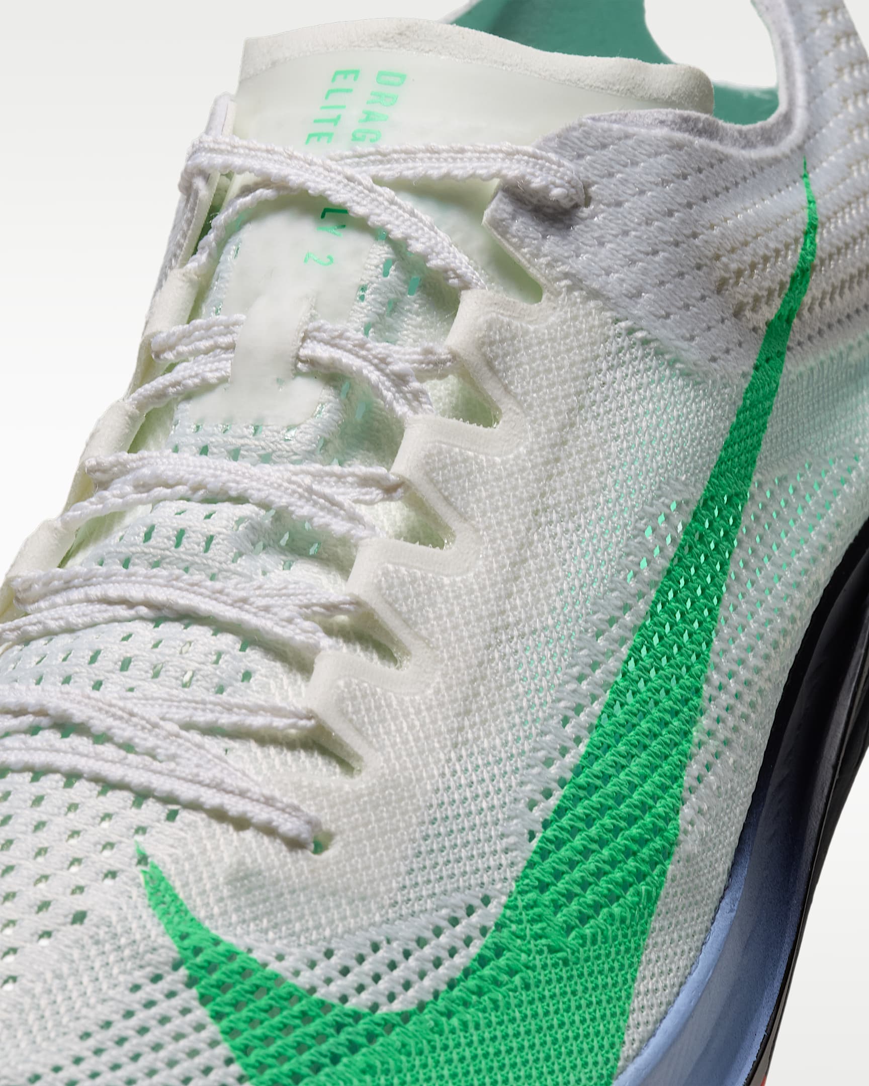 Spikes para carreras de fondo Nike Dragonfly 2 Elite - Blanco cumbre/Aluminio/Rosa atómico/Verde eléctrico