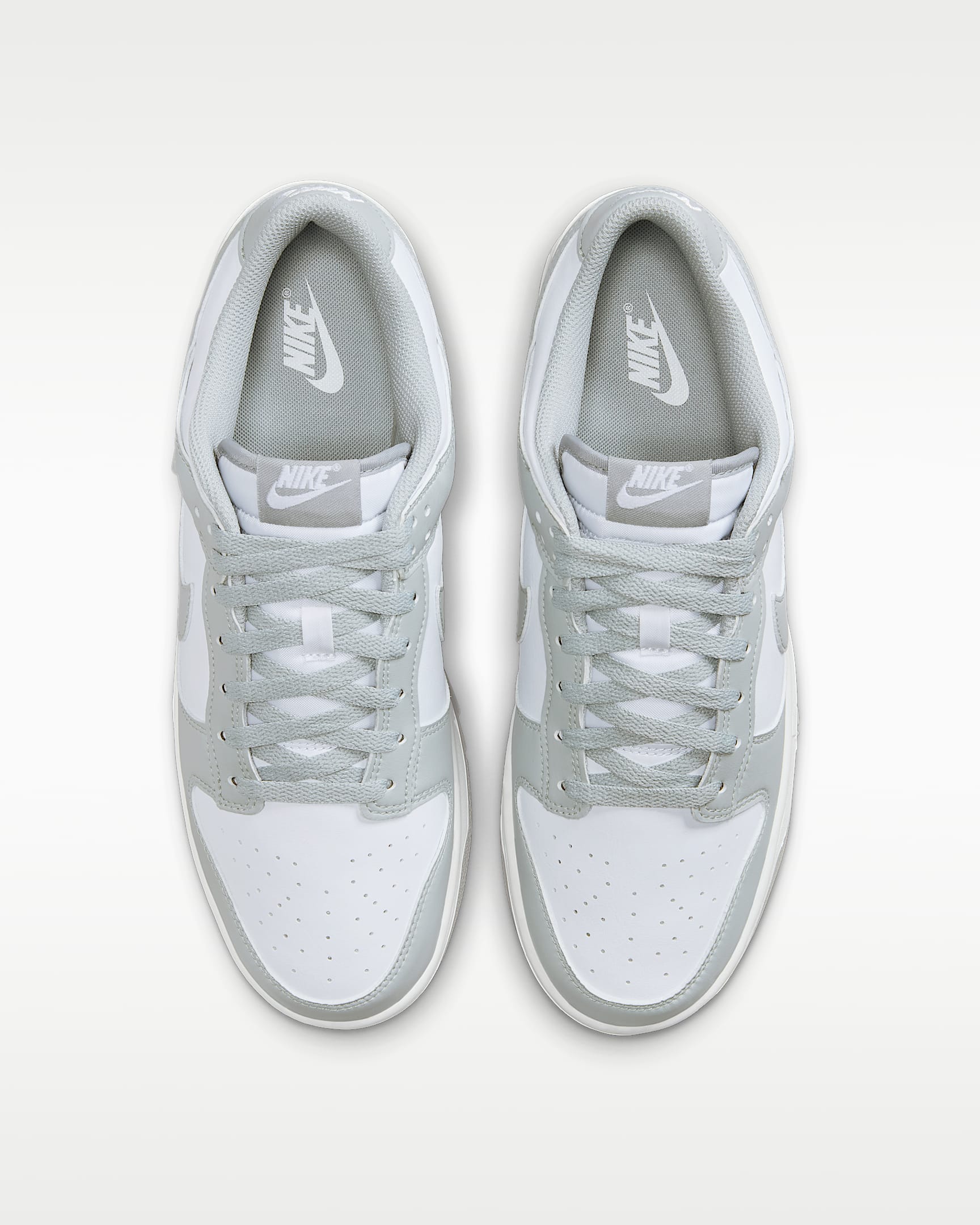 Nike Dunk Low Retro Men's Shoes - White/White/Light Smoke Grey