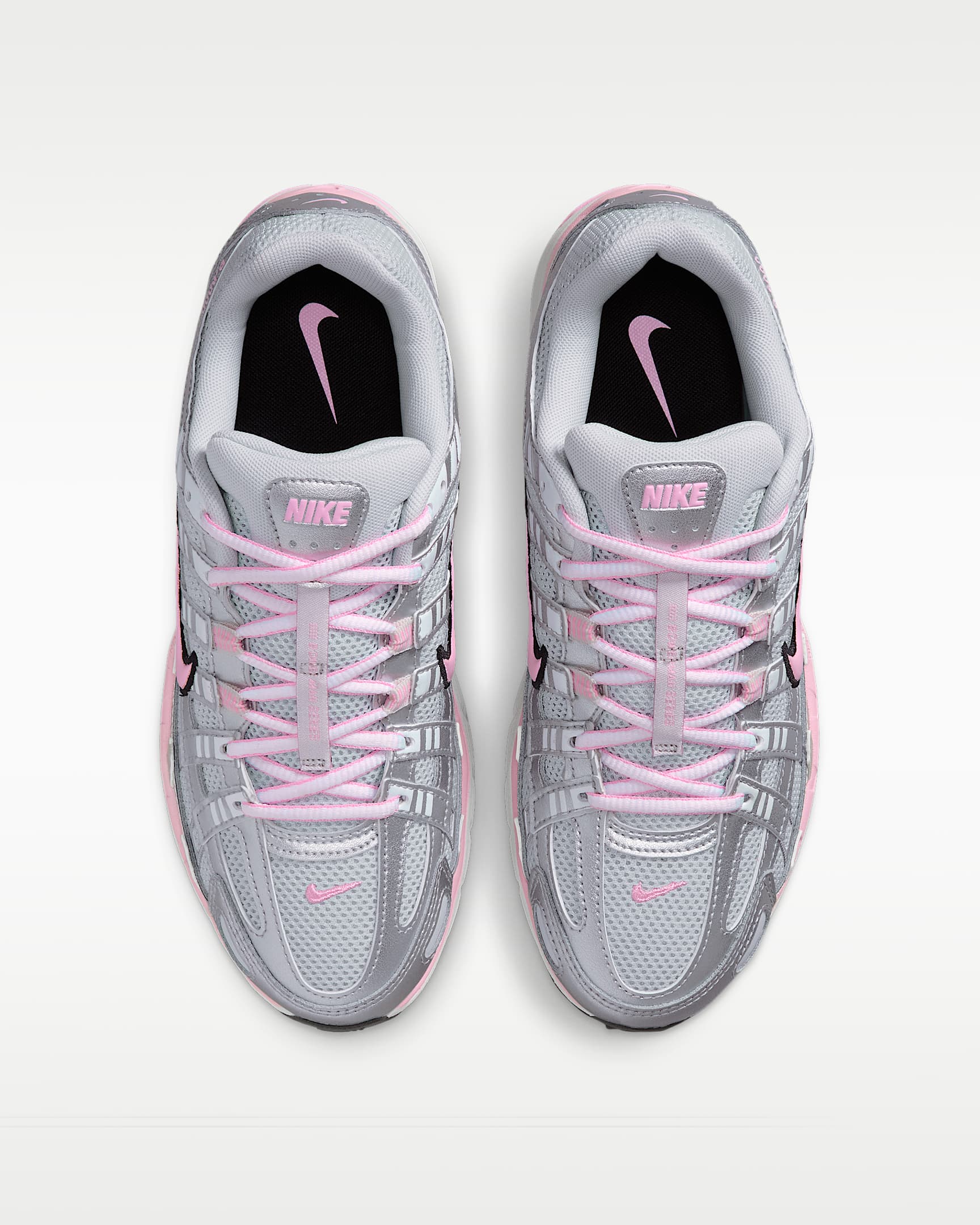 Nike P-6000 női cipő - Pure Platinum/Metallic Silver/Fekete/Pink Rise
