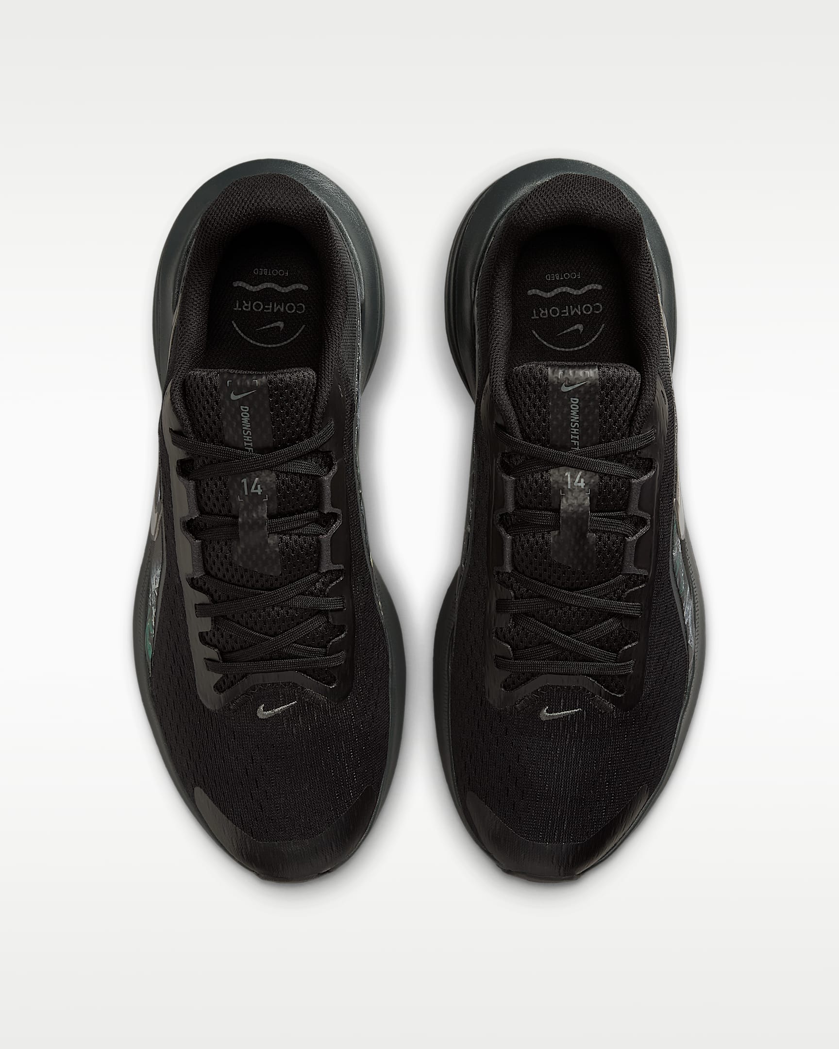 Nike Downshifter 14 Men's Realtree® Road-Running Shoes - Black/Dark Smoke Grey/Iron Grey/Metallic Dark Grey