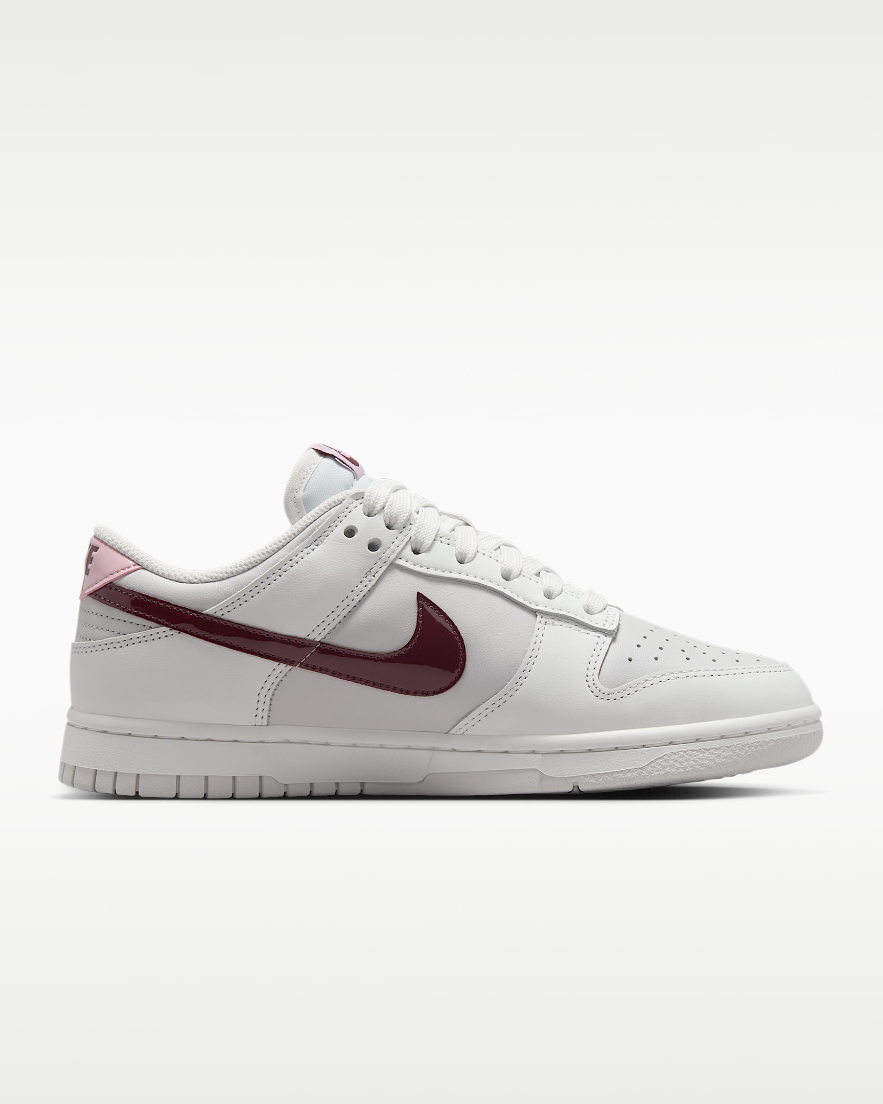 Nike Dunk Low Women's Shoes - Summit White/Vast Grey/Burgundy Crush/Plum Chalk