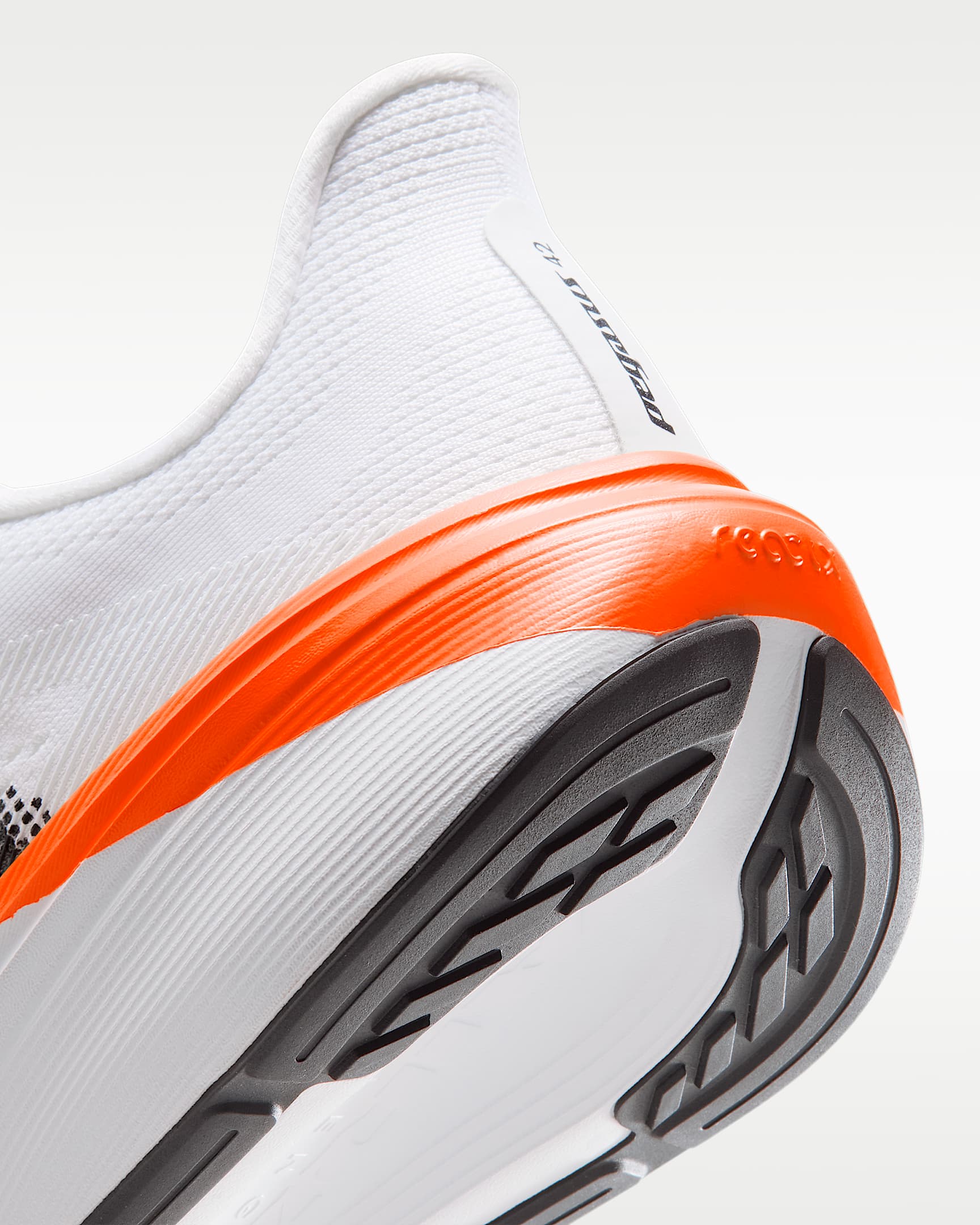 Nike Pegasus 42 Men's Road-Running Shoes - White/White/Total Orange/Black