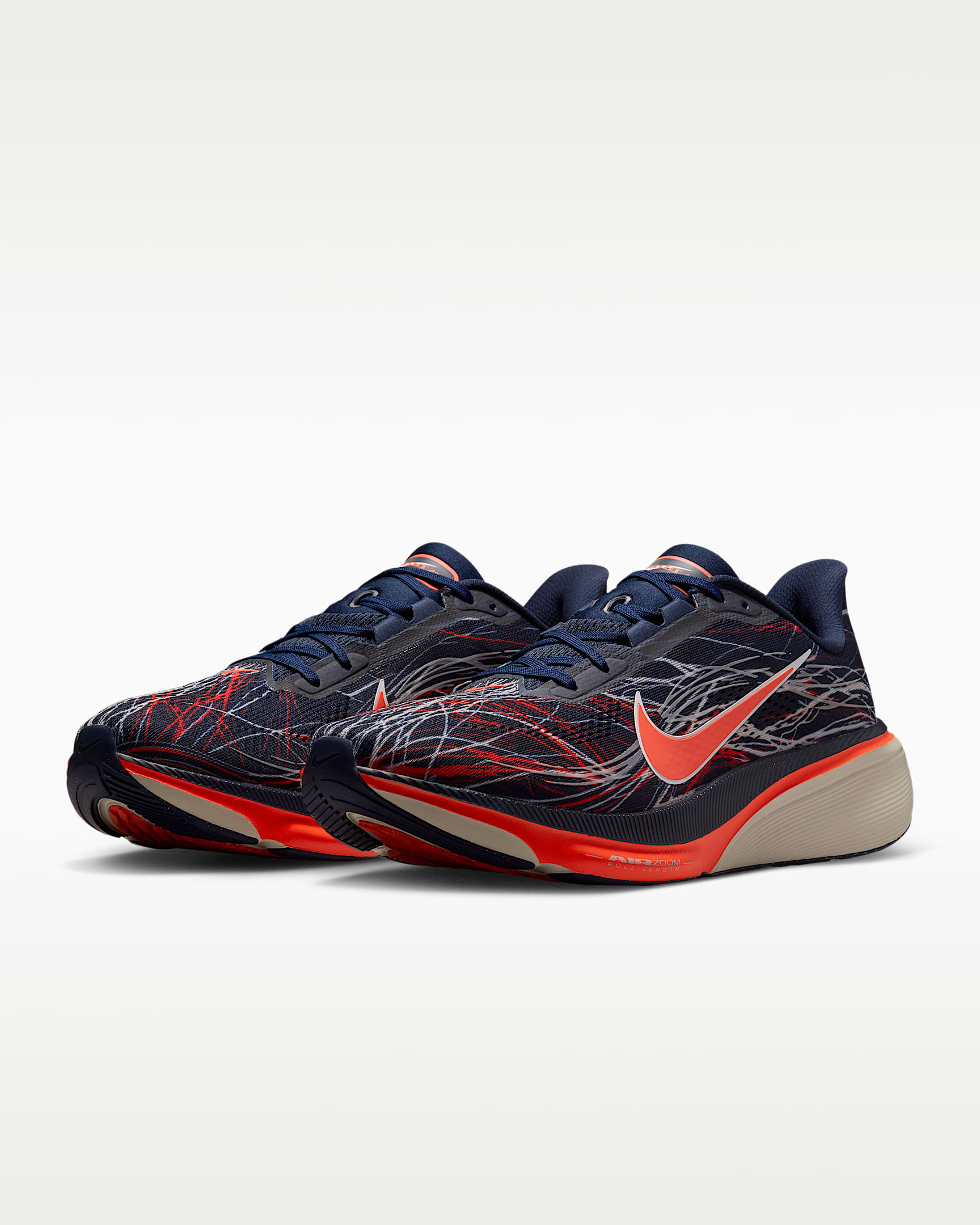 Nike Pegasus 42 Men's Road-Running Shoes - Obsidian/Light Bone/Bright Crimson/Dynamic Yellow