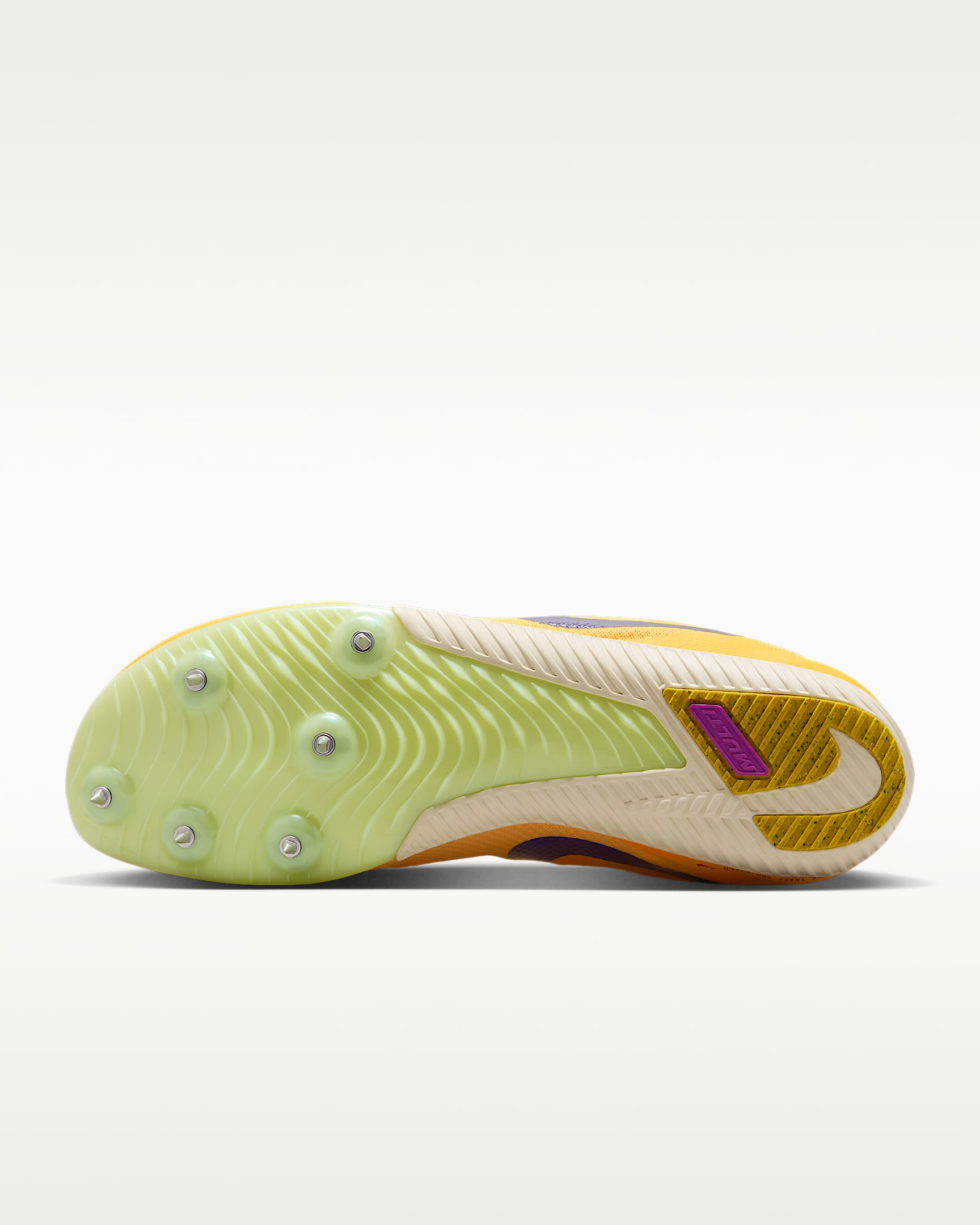 Chaussures à pointes d'athlétisme multi-événements Nike Zoom Rival Multi - Citron Pulse/Volt Glow/Hyper Violet/Indigo Burst