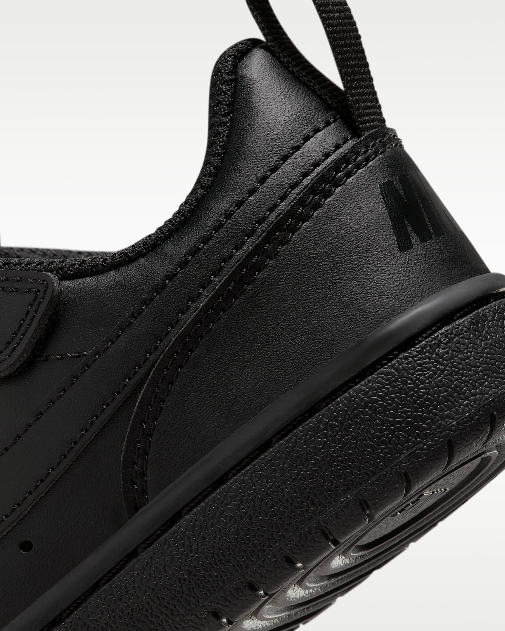 Nike Court Borough Low Recraft kleuterschoenen - Zwart/Zwart/Zwart