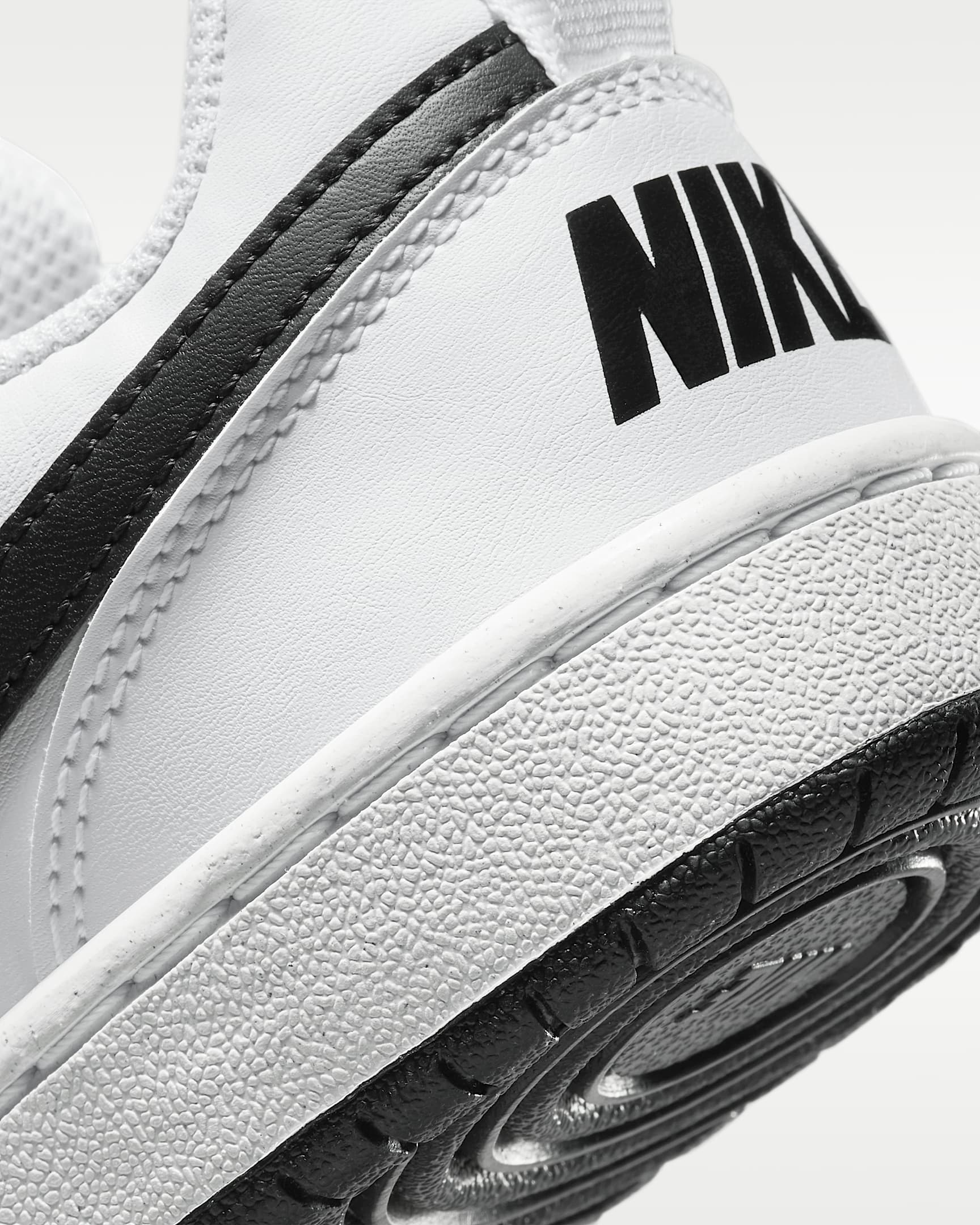 Chaussure Nike Court Borough Low Recraft pour ado - Blanc/Noir