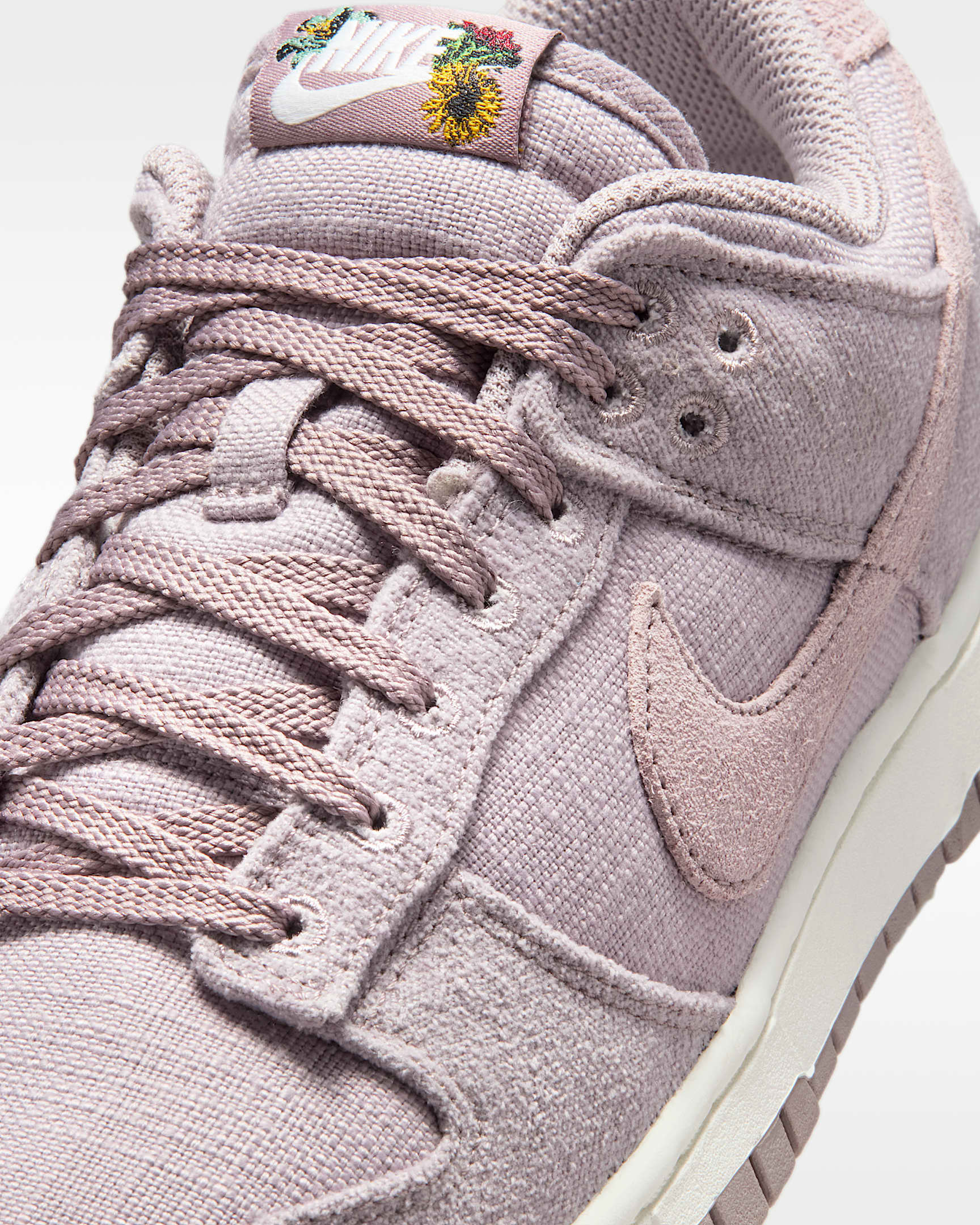 Nike Dunk Low "Flowers" Women's Shoes - Light Violet Ore/Metallic Gold/Healing Jade/Sail