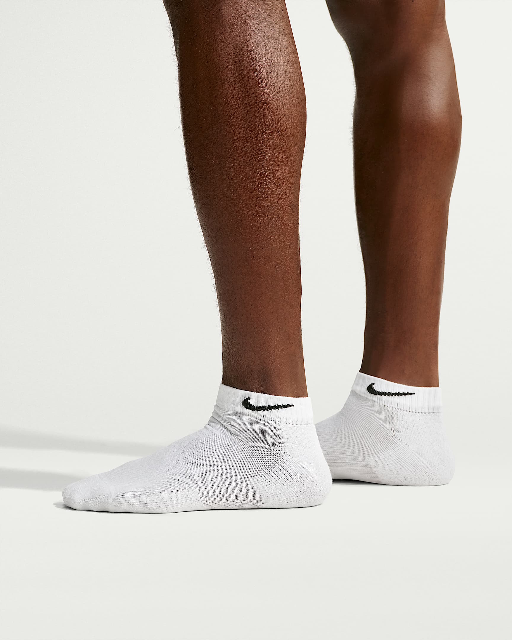 Nike Everyday Cushioned Training Low Socks (3 Pairs) - White/Black