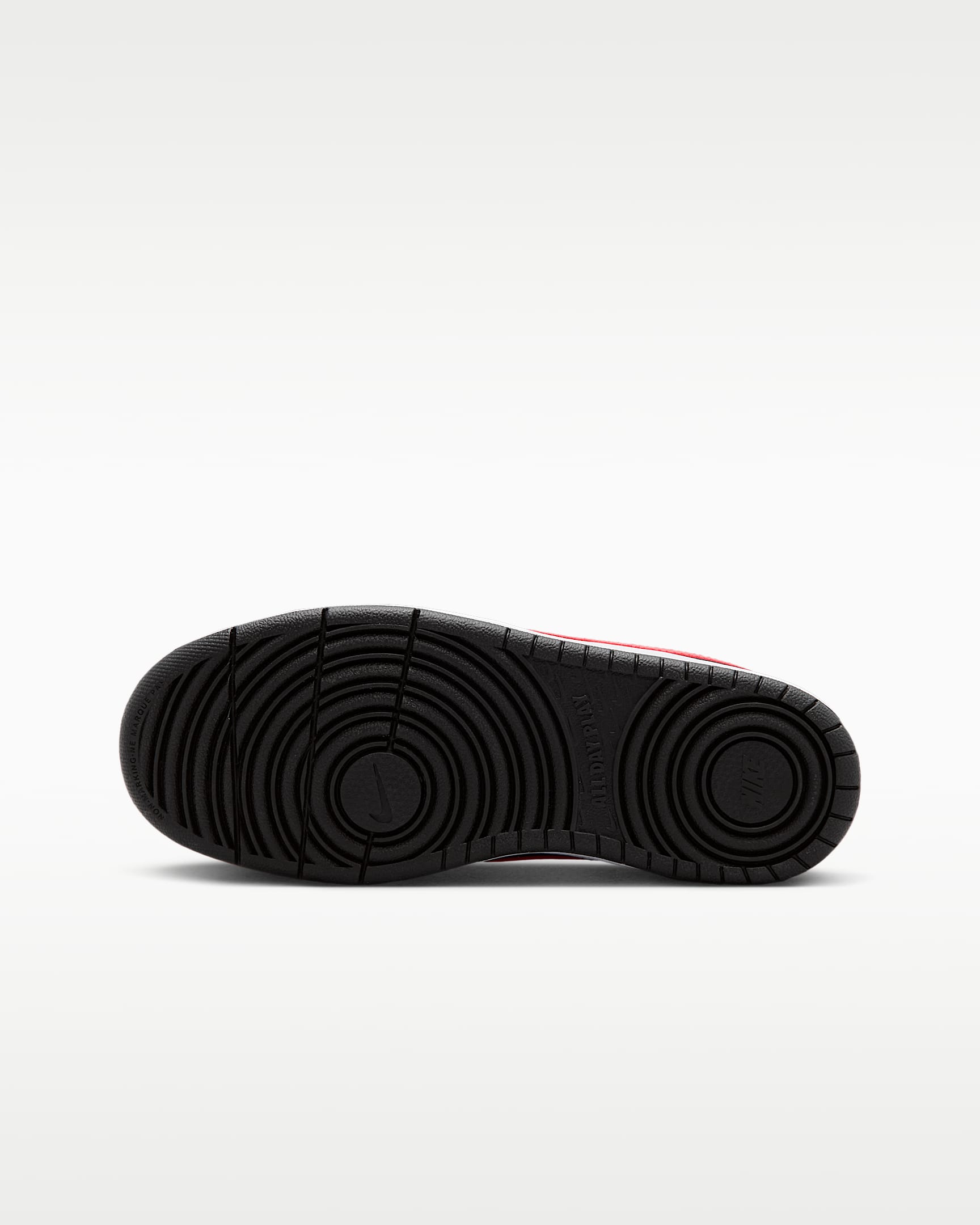 Nike Court Borough Low Recraft Older Kids' Shoes - Black/White/University Red