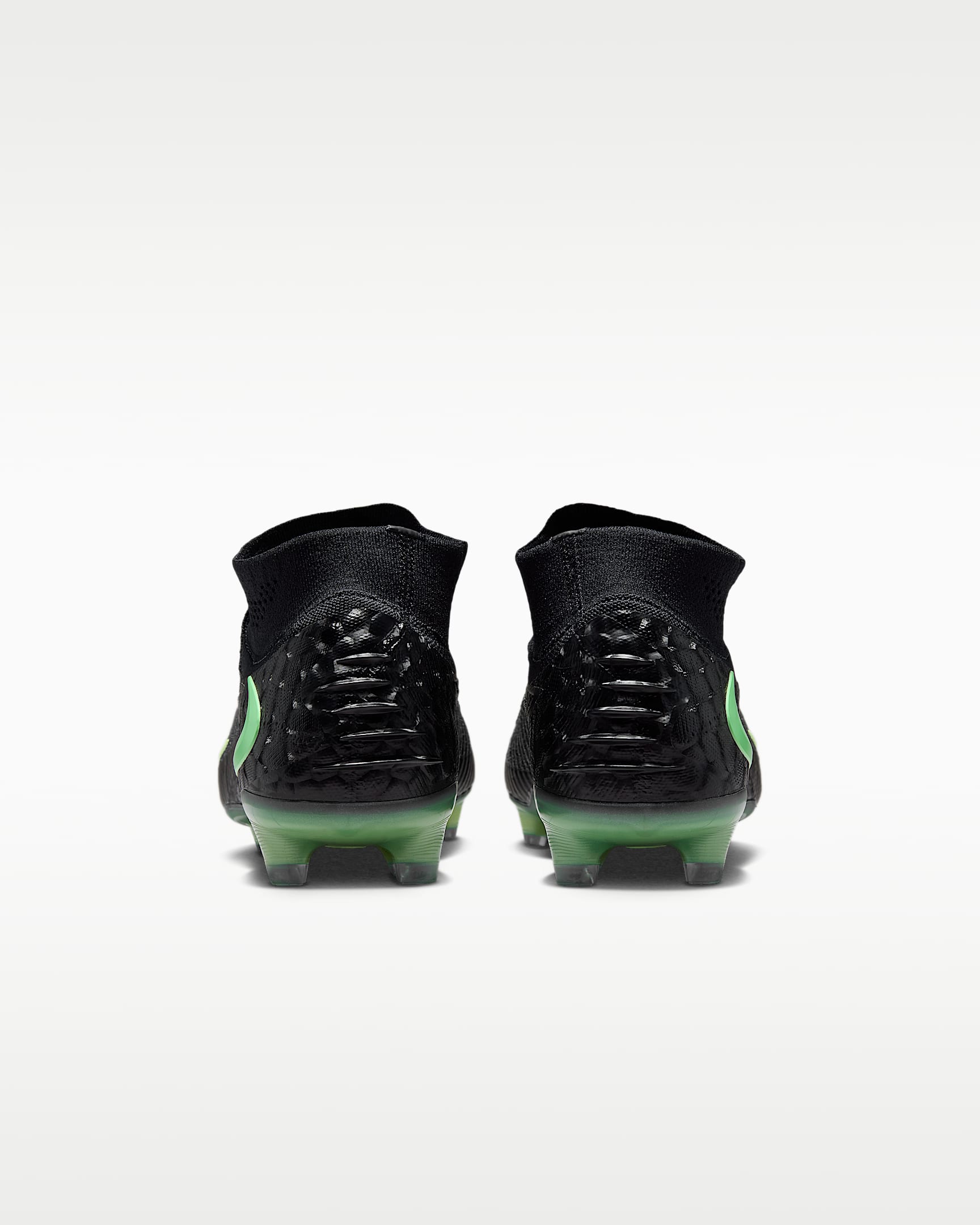 Nike Phantom 6 High Elite Firm-Ground Soccer Cleats - Black/Black/Illusion Green