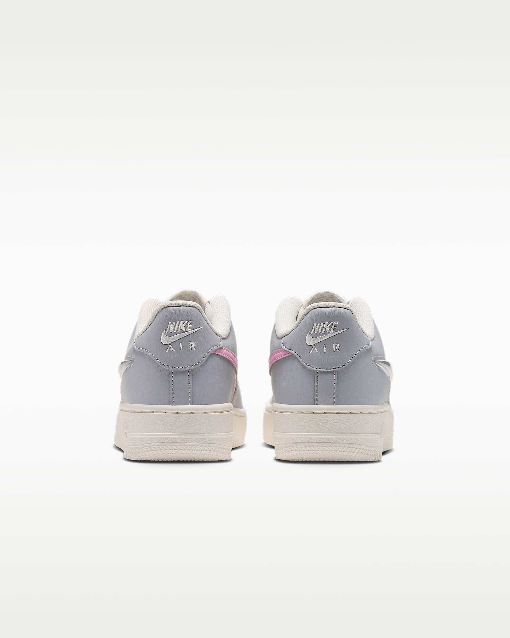 Nike Air Force 1 'Jelly Swoosh' Older Kids' Shoes - Wolf Grey/Phantom/Sail/Pink Rise