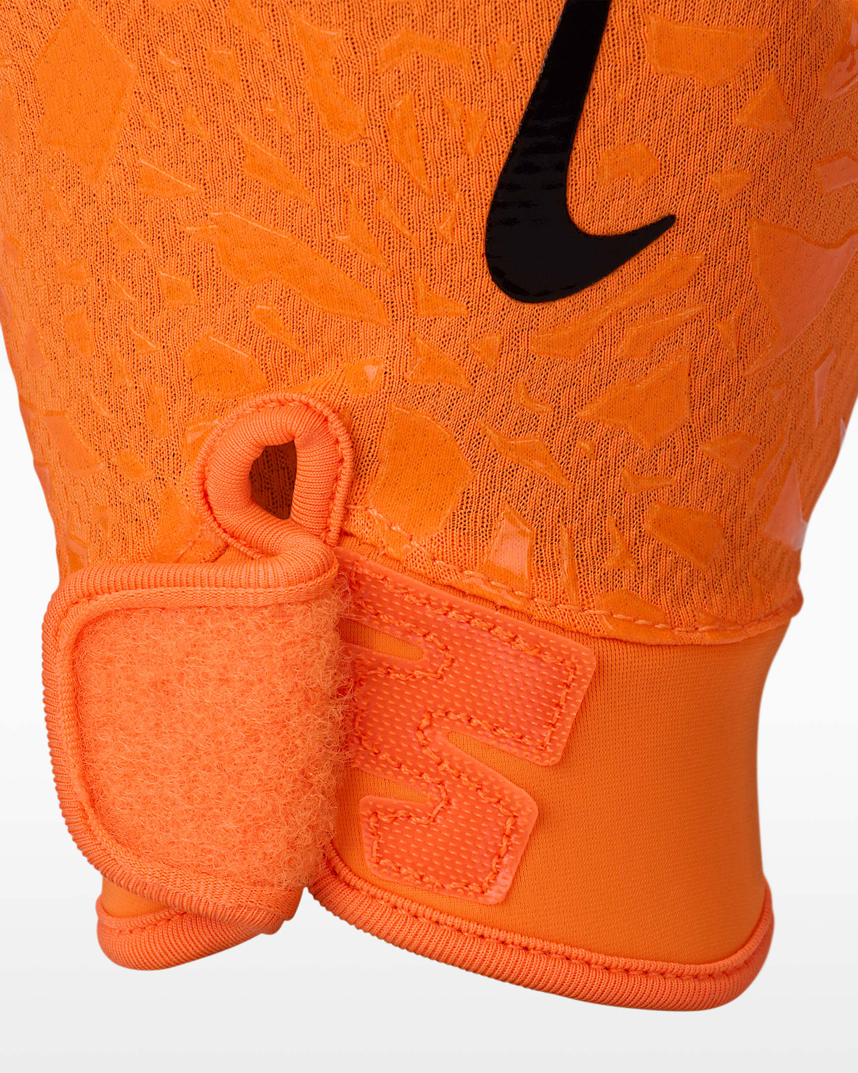 Guantes de futbol americano para niños talla grande (1 par) Nike Shark 2.0 - Naranja total/Naranja total/Negro