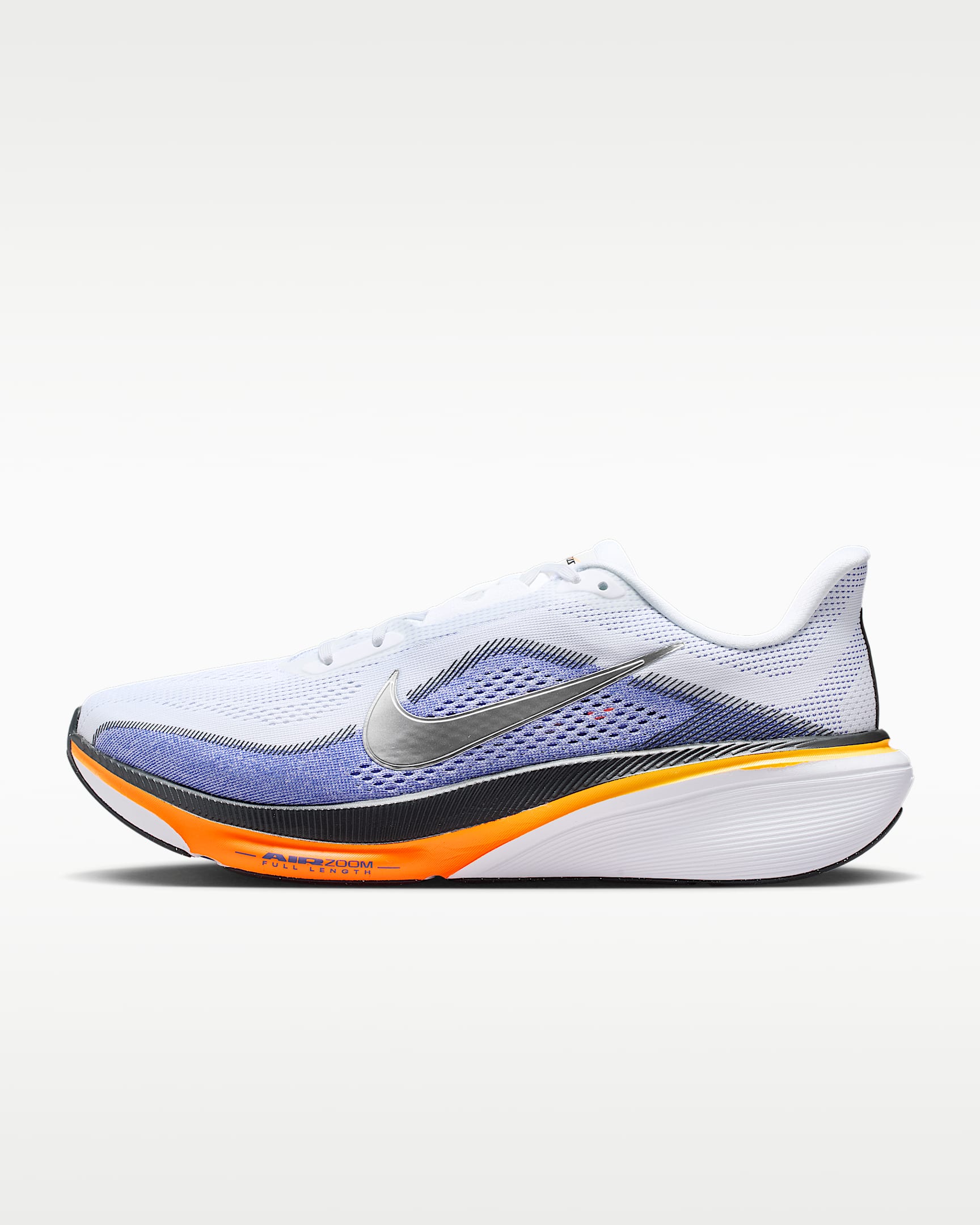 Nike Pegasus 42 Men's Road Running Shoes (Wide) - White/Lapis/Total Orange/Metallic Silver