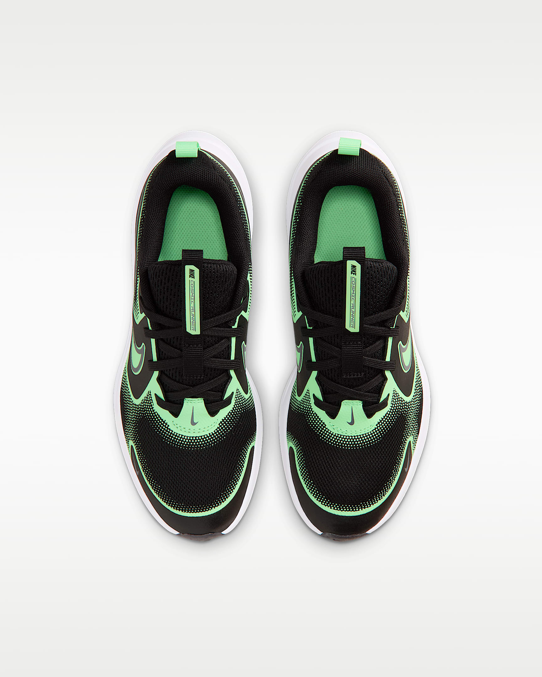 Nike Cosmic Runner Older Kids' Road Running Shoes - Black/Illusion Green/Cool Grey