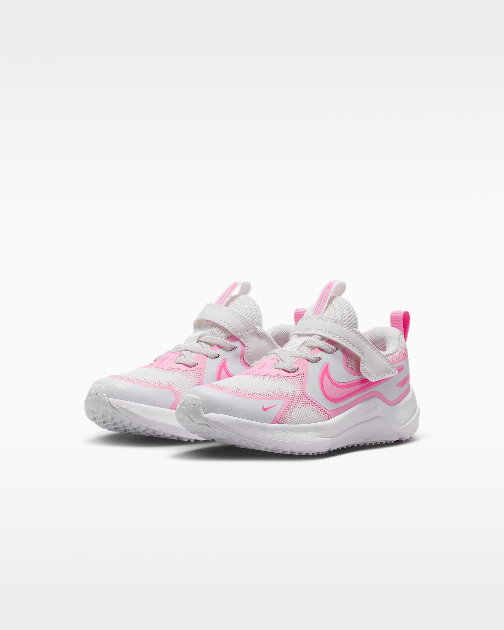 Tenis para niños de preescolar Nike Cosmic Runner - Blanco cumbre/Rosa amanecer/Polvo fotón/Rosa alegre