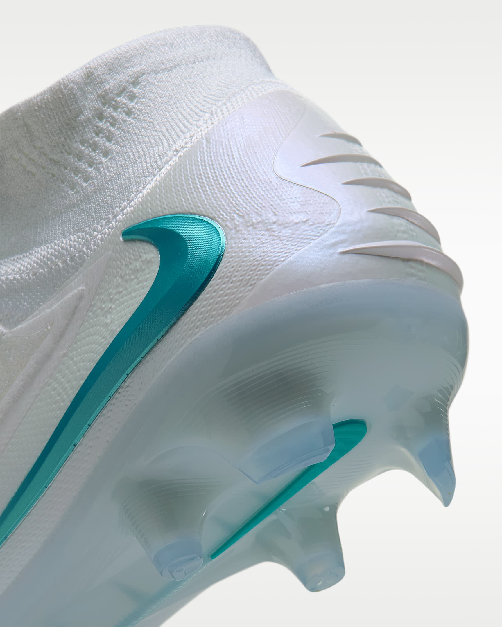Nike Phantom 6 High Elite Fußballschuh für normalen Rasen - Weiß/Weiß/Dusty Cactus