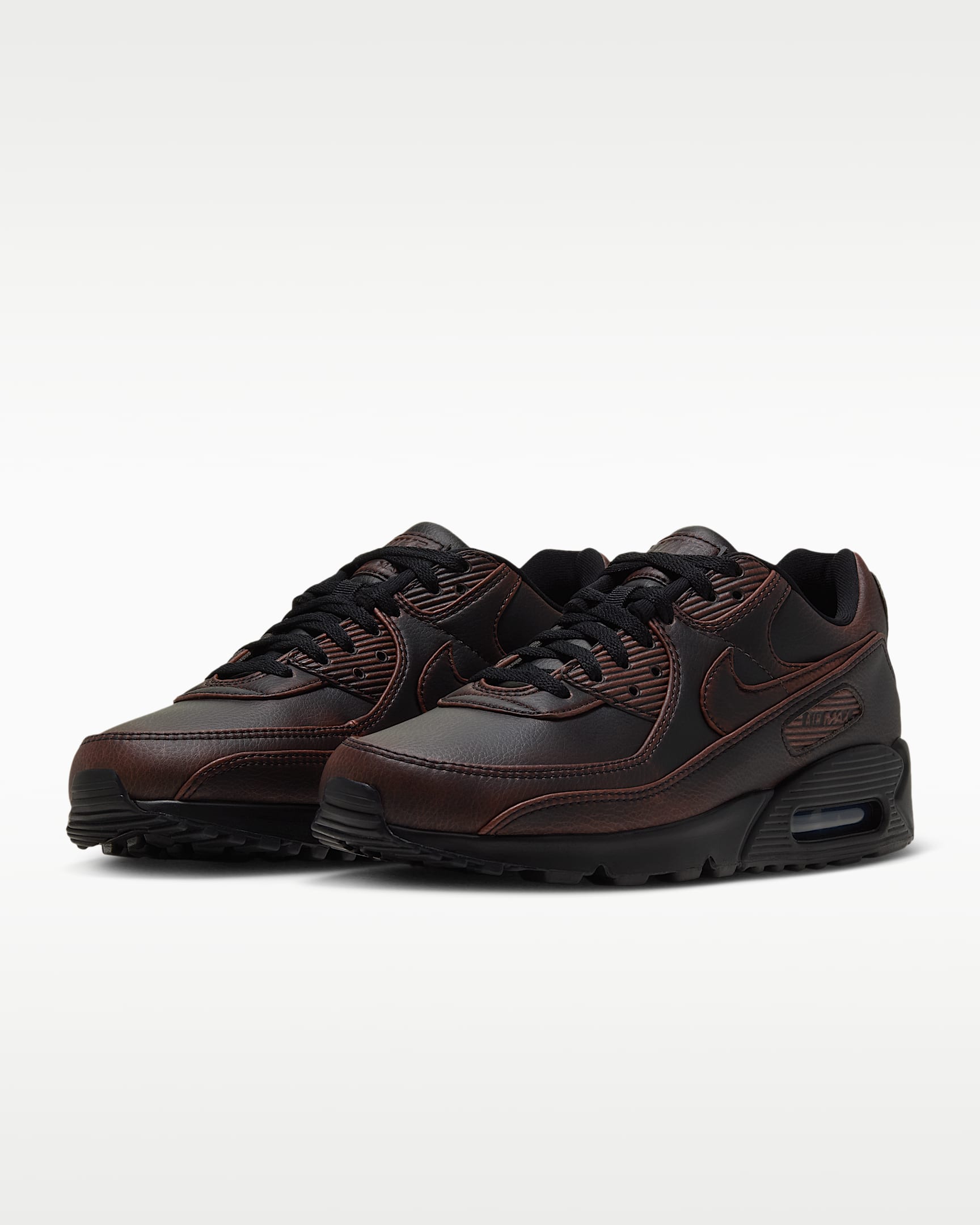 Nike Air Max 90 Premium Men's Shoes - Black/Cinnamon/Black