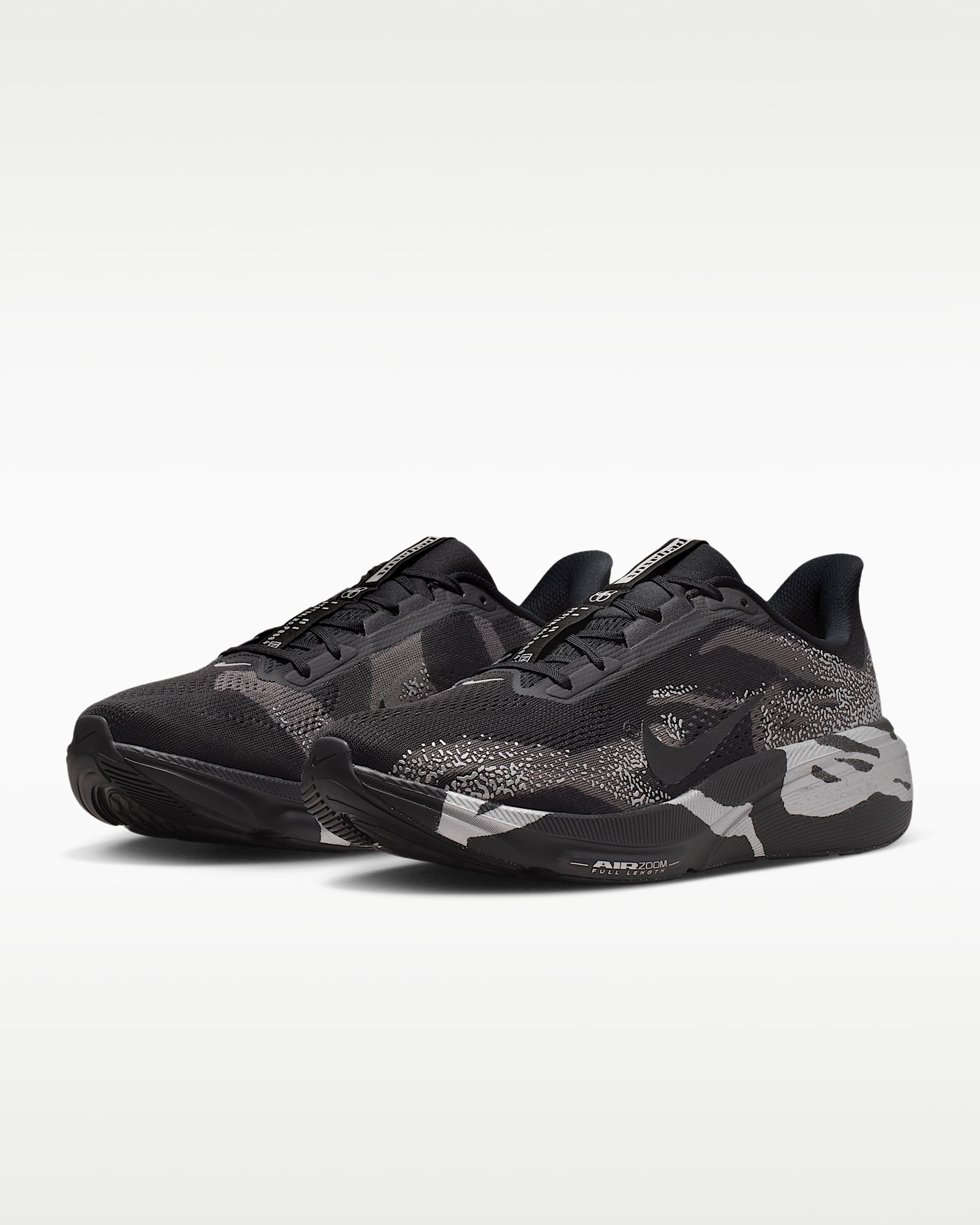 Nike Pegasus 42 Men's Road-Running Shoes - Black/Medium Ash/Metallic Silver/Black