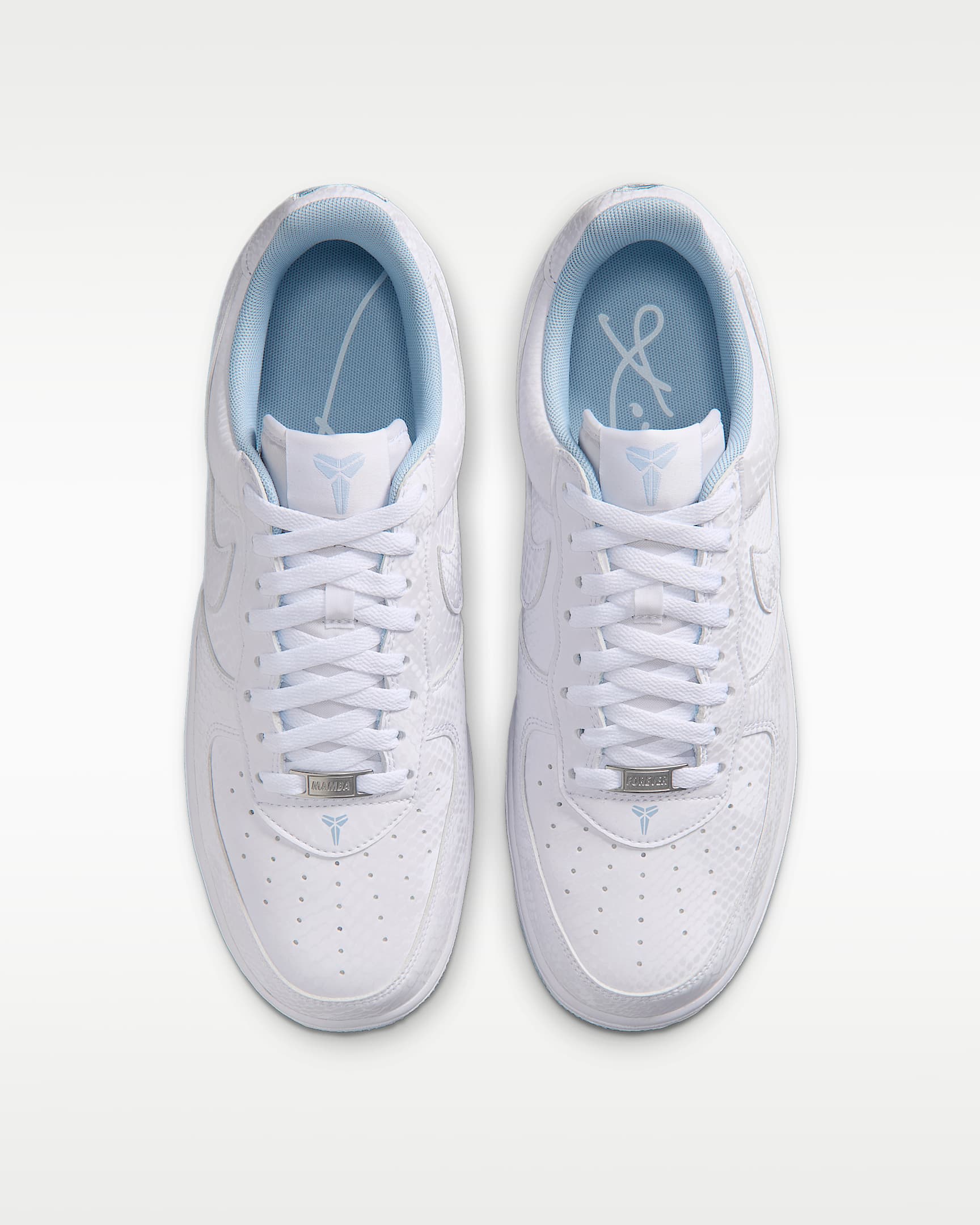 Kobe Air Force 1 Low Men's Shoes - White/Armoury Blue