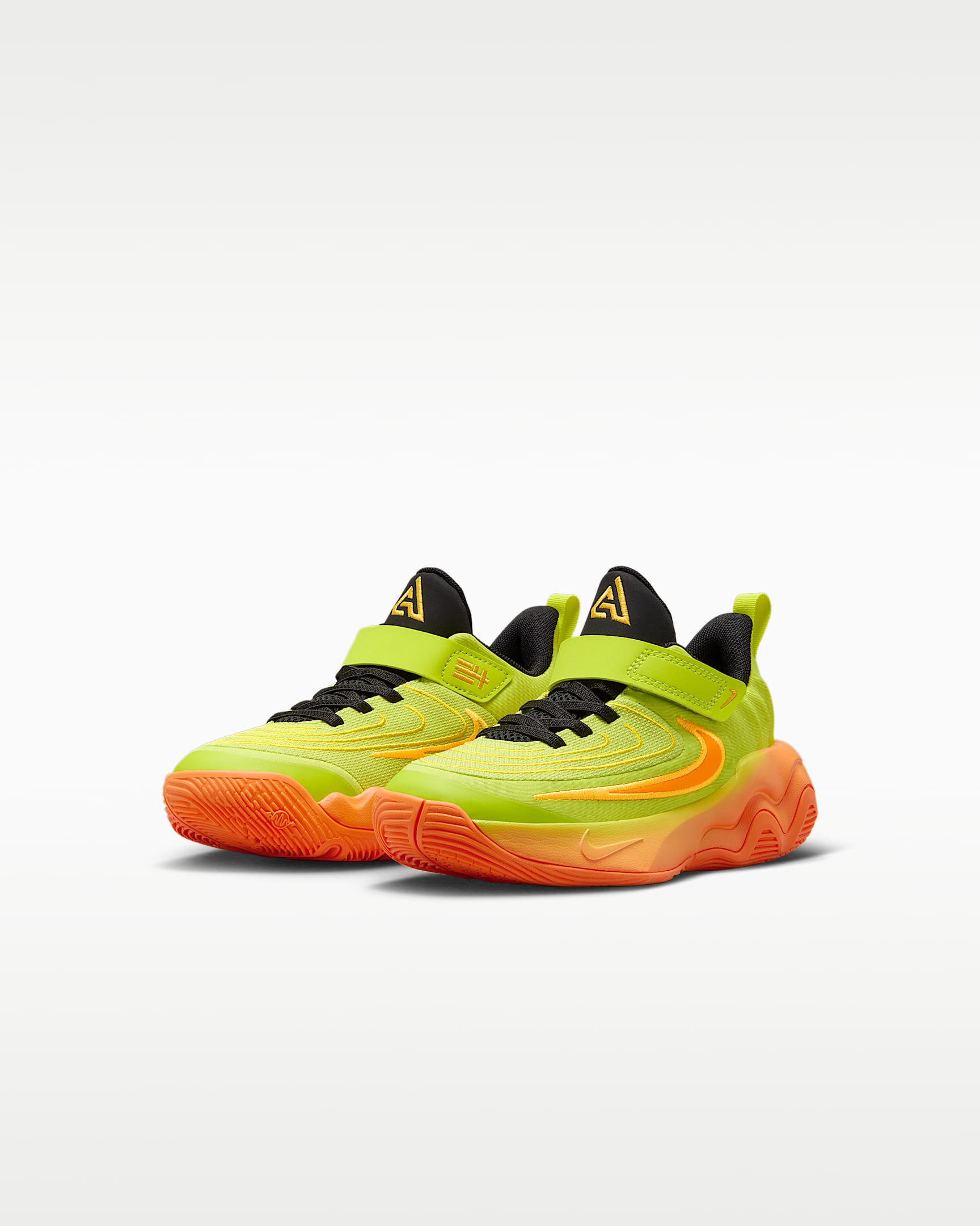 Giannis Immortality 4 Little Kids' Shoes - Cyber/Sundial/Lightning/Bright Mandarin