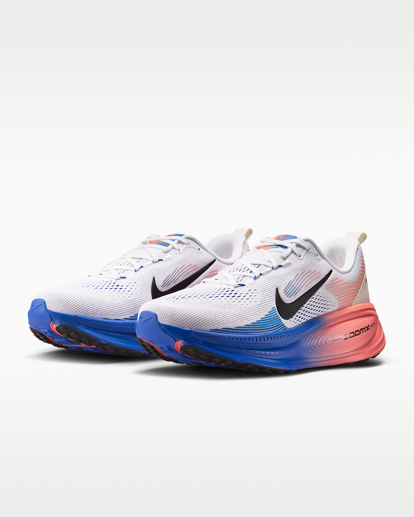 Nike Vomero 18 男款路跑鞋 - 白色/Racer Blue/Atomic Pink/黑色
