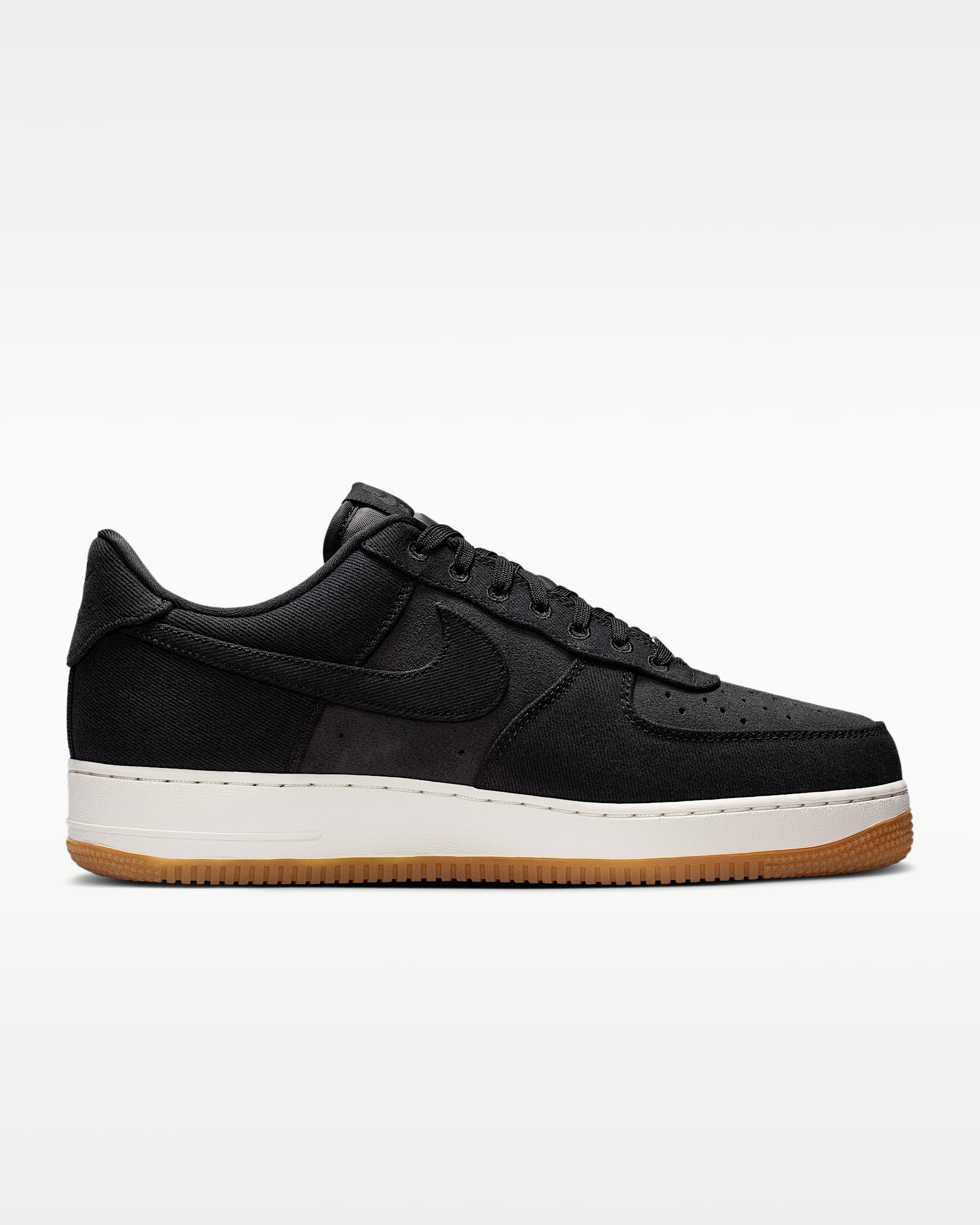 Air Force 1 '07 LV8 "Denim" Men's Shoes - Black/Dark Smoke Grey/Gum Medium Brown/Black