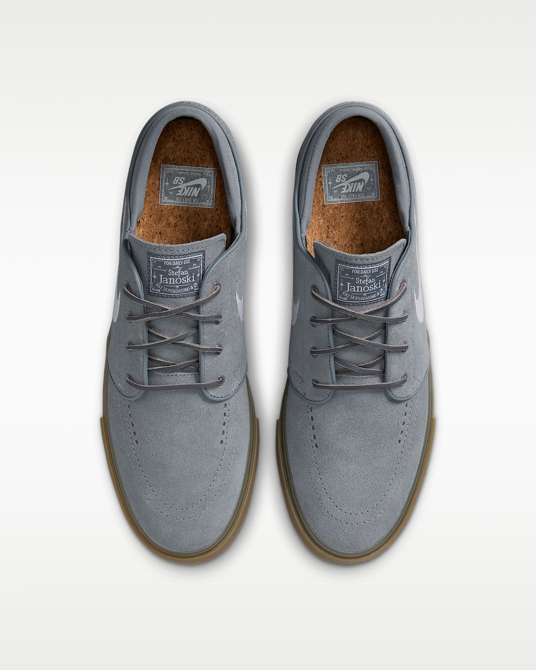 Nike SB Zoom Janoski OG+ 滑板鞋 - Cool Grey/Cool Grey/Gum Light Brown/白色