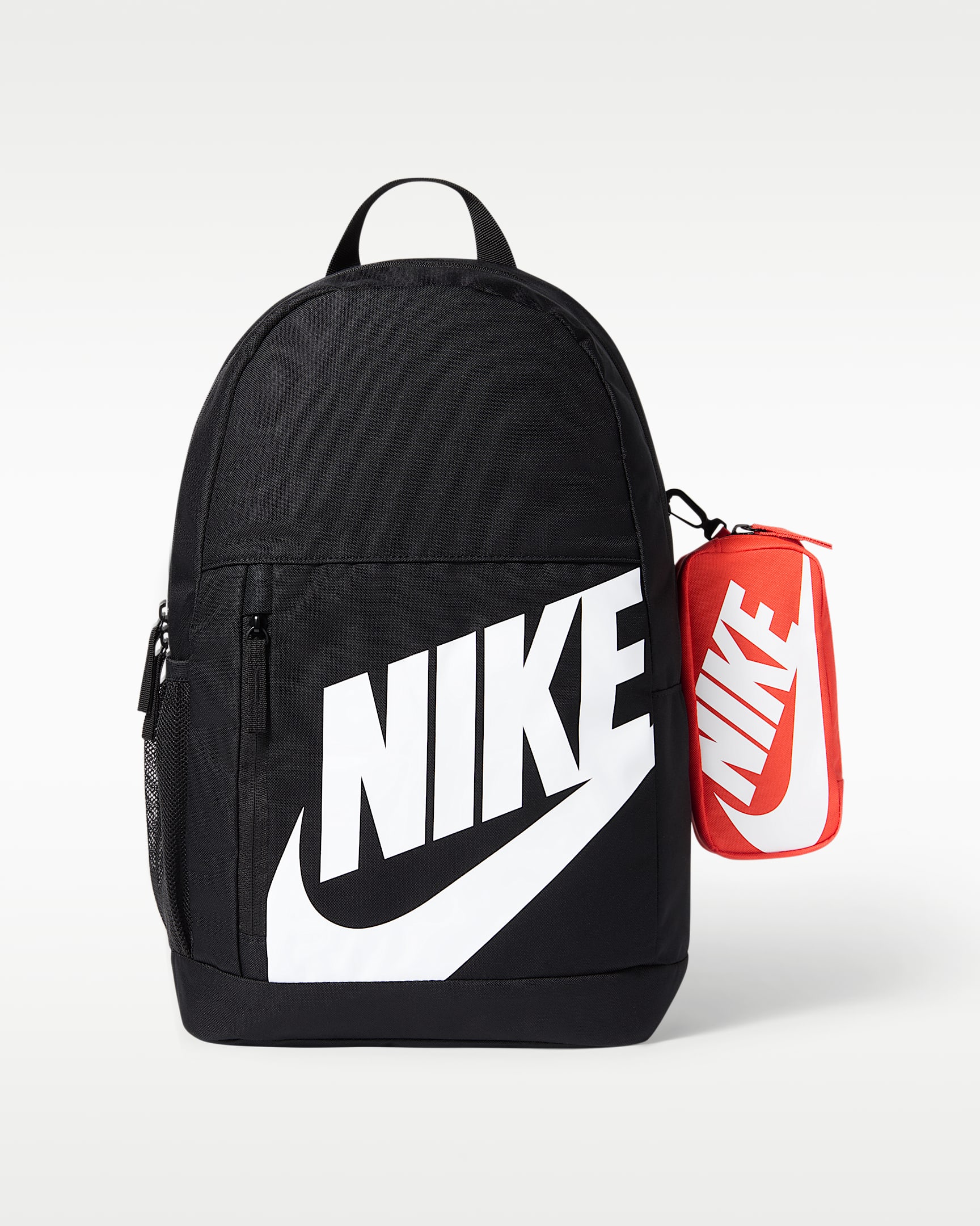 Nike Older Kids' Backpack (20L) - Black/Orange/White