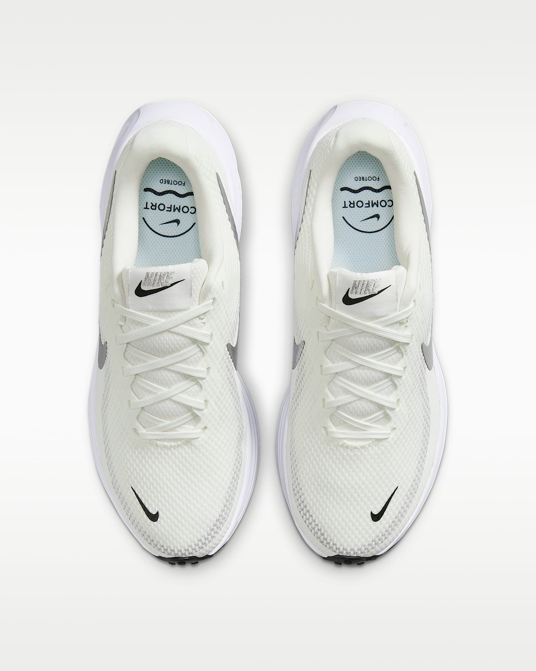 Nike Revolution 8 løpesko for vei til dame - Sail/Hvit/Svart/Metallic Silver