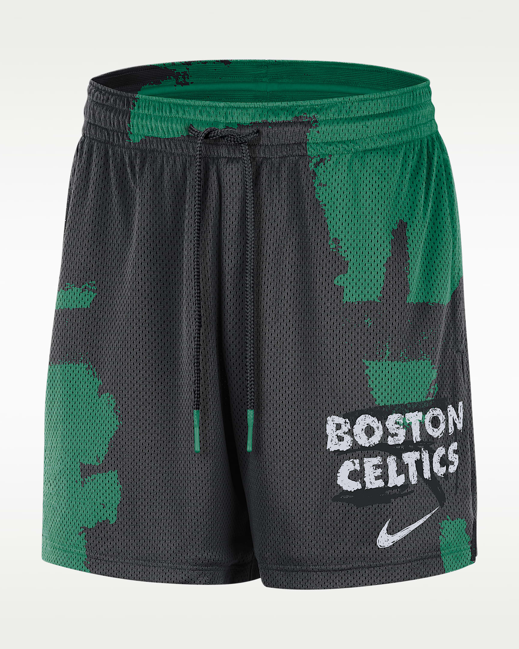 Boston Celtics Courtside Jordan Dri-FIT NBA Mesh-Trainingsshorts für Herren - Schwarz/Clover