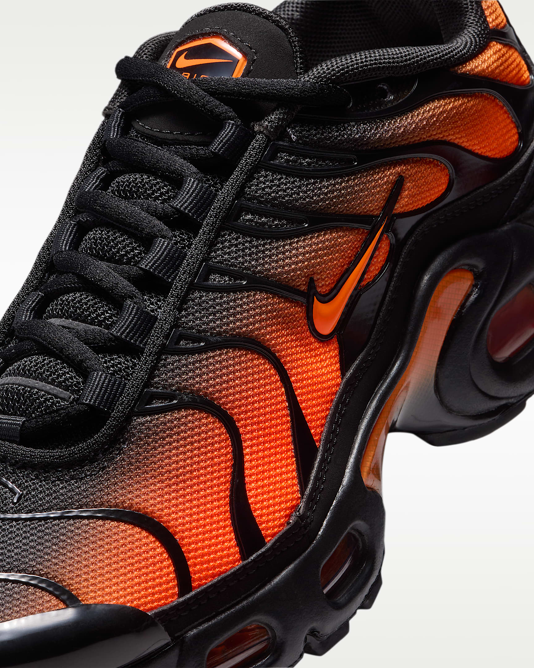 Nike Air Max Plus Big Kids' Shoes - Black/Black/Total Orange