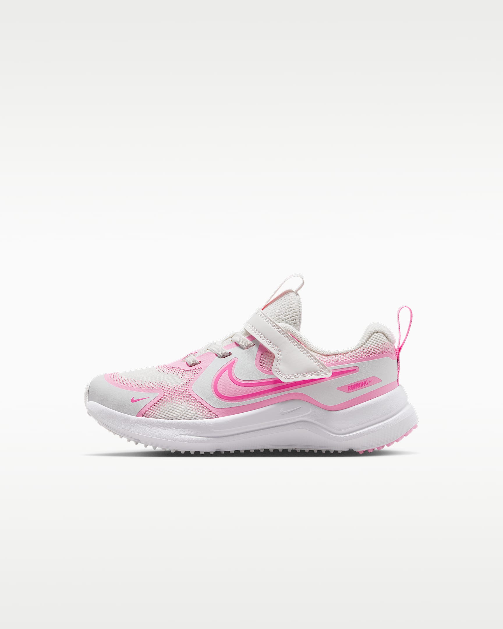 Tenis para niños de preescolar Nike Cosmic Runner - Blanco cumbre/Rosa amanecer/Polvo fotón/Rosa alegre