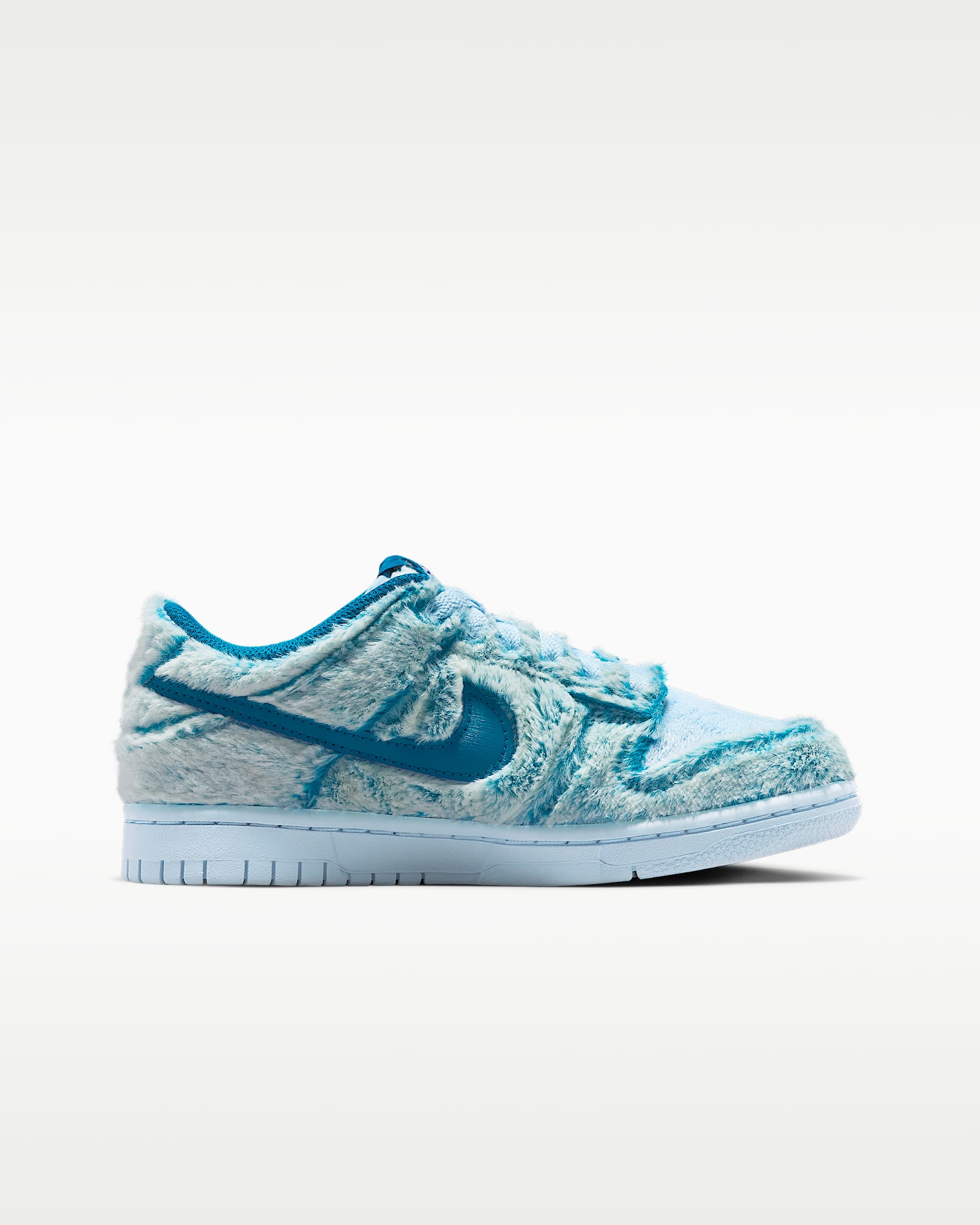 Nike Dunk Low Big Kids' Shoes - Green Abyss/White/Celestine Blue
