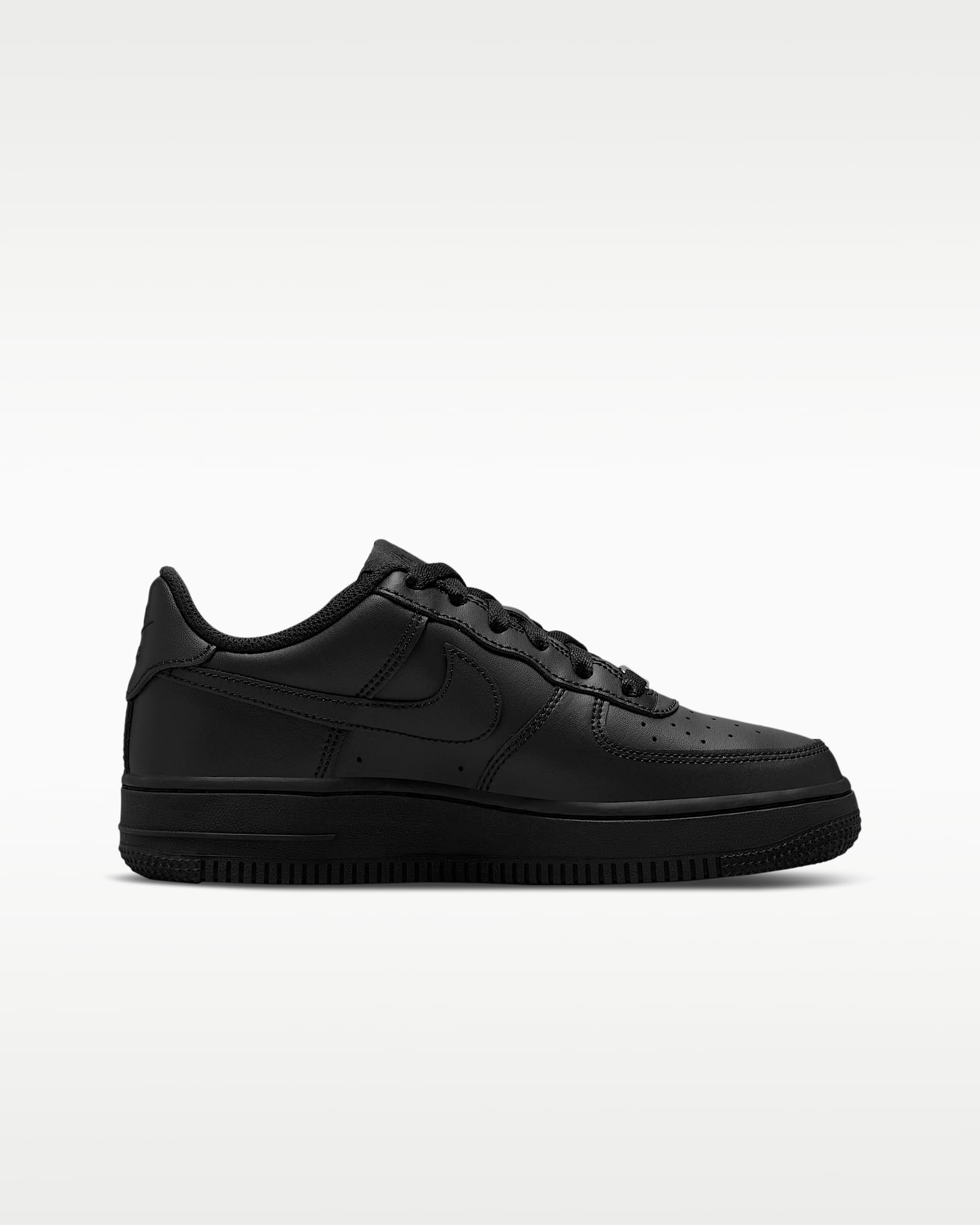Nike Air Force 1 LE Big Kids' Shoes - Black/Black