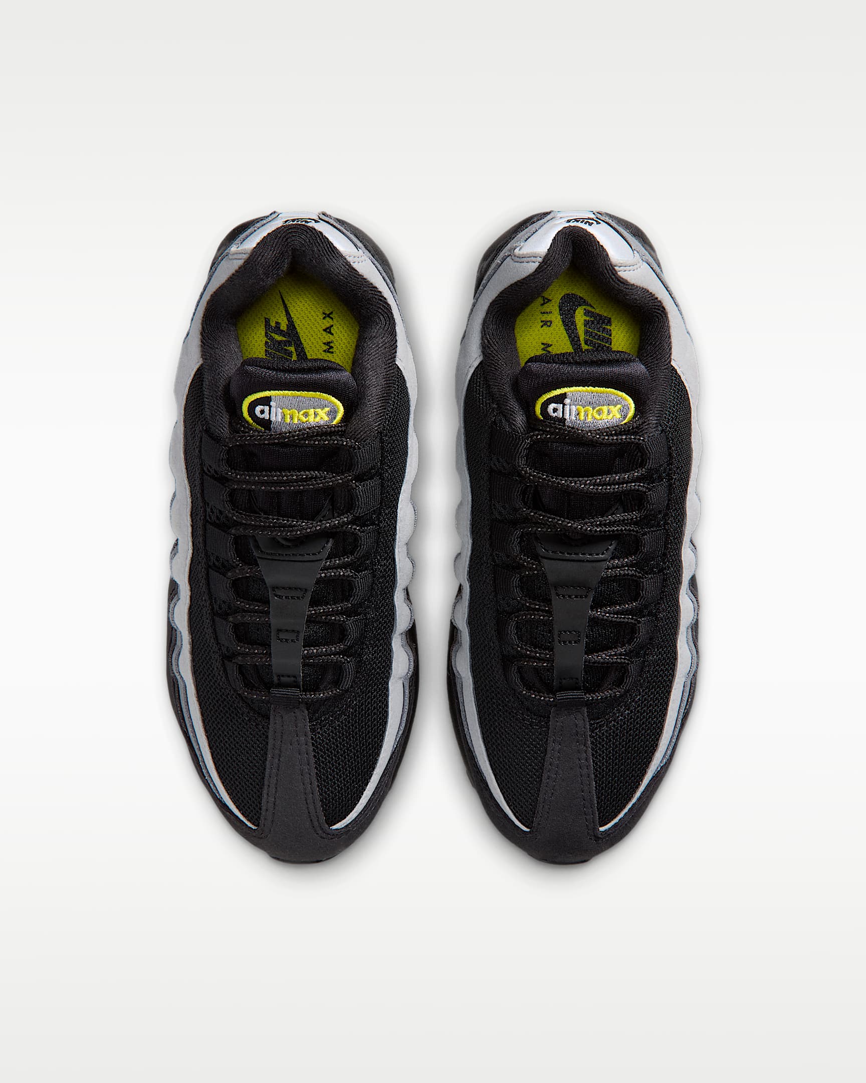 Nike Air Max 95 Big Bubble Older Kids' Shoes - Black/Dark Smoke Grey/Smoke Grey/Chrome Yellow