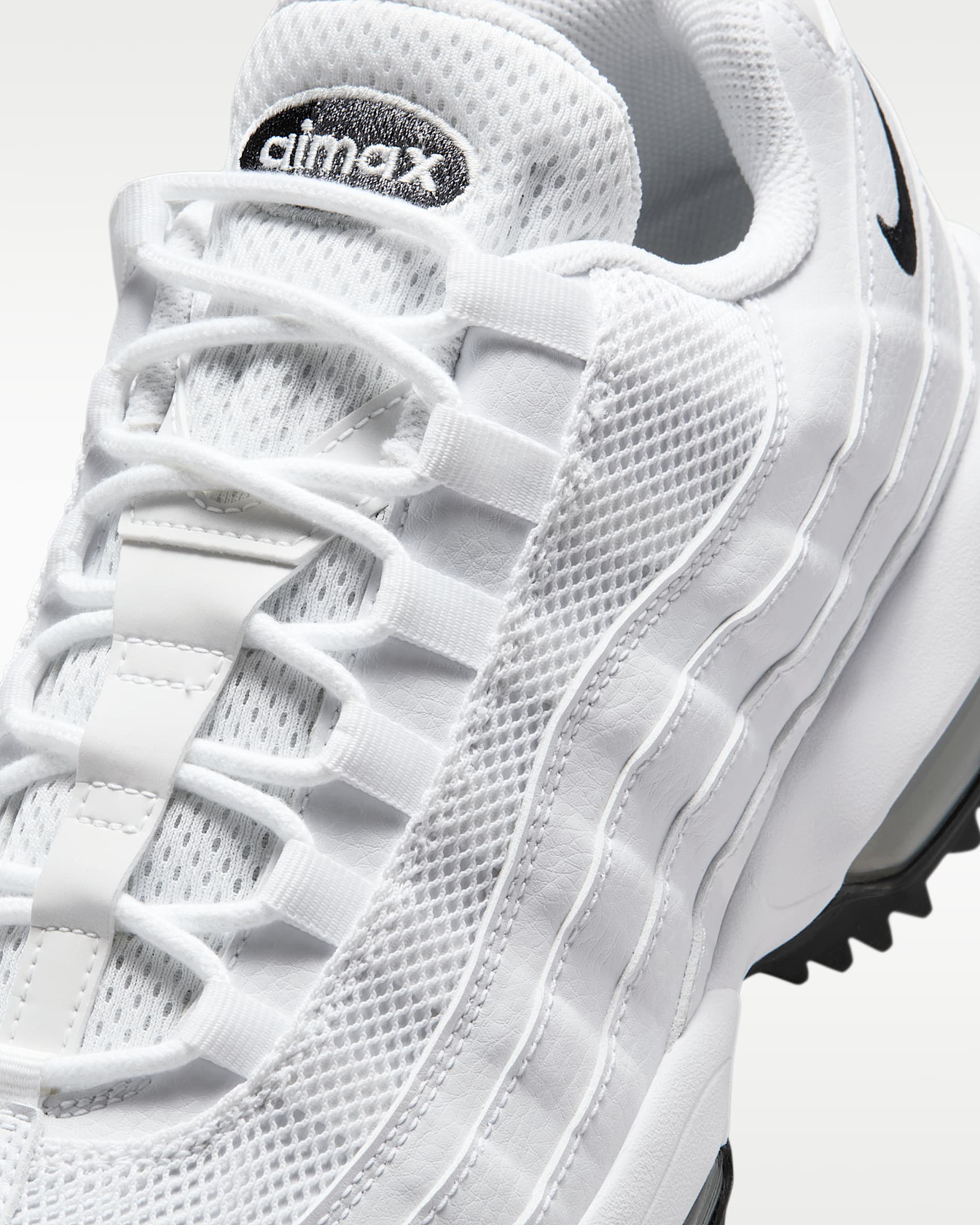 Nike Air Max '95 G Golf Shoes - White/White/Light Graphite/Black