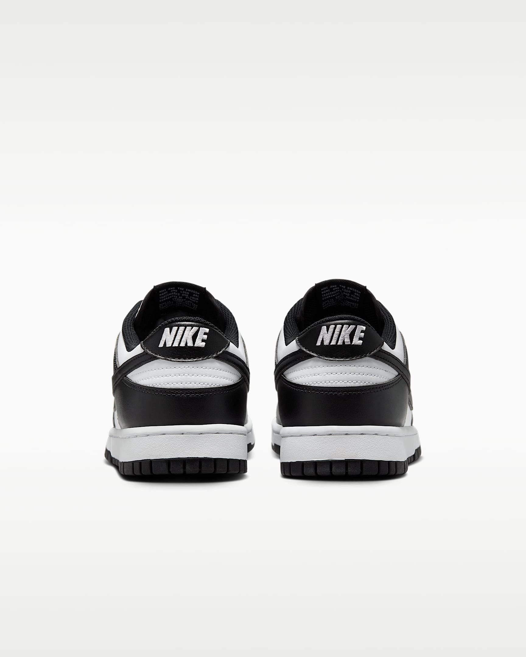 Nike Dunk Low Retro Men's Shoes - White/White/Black
