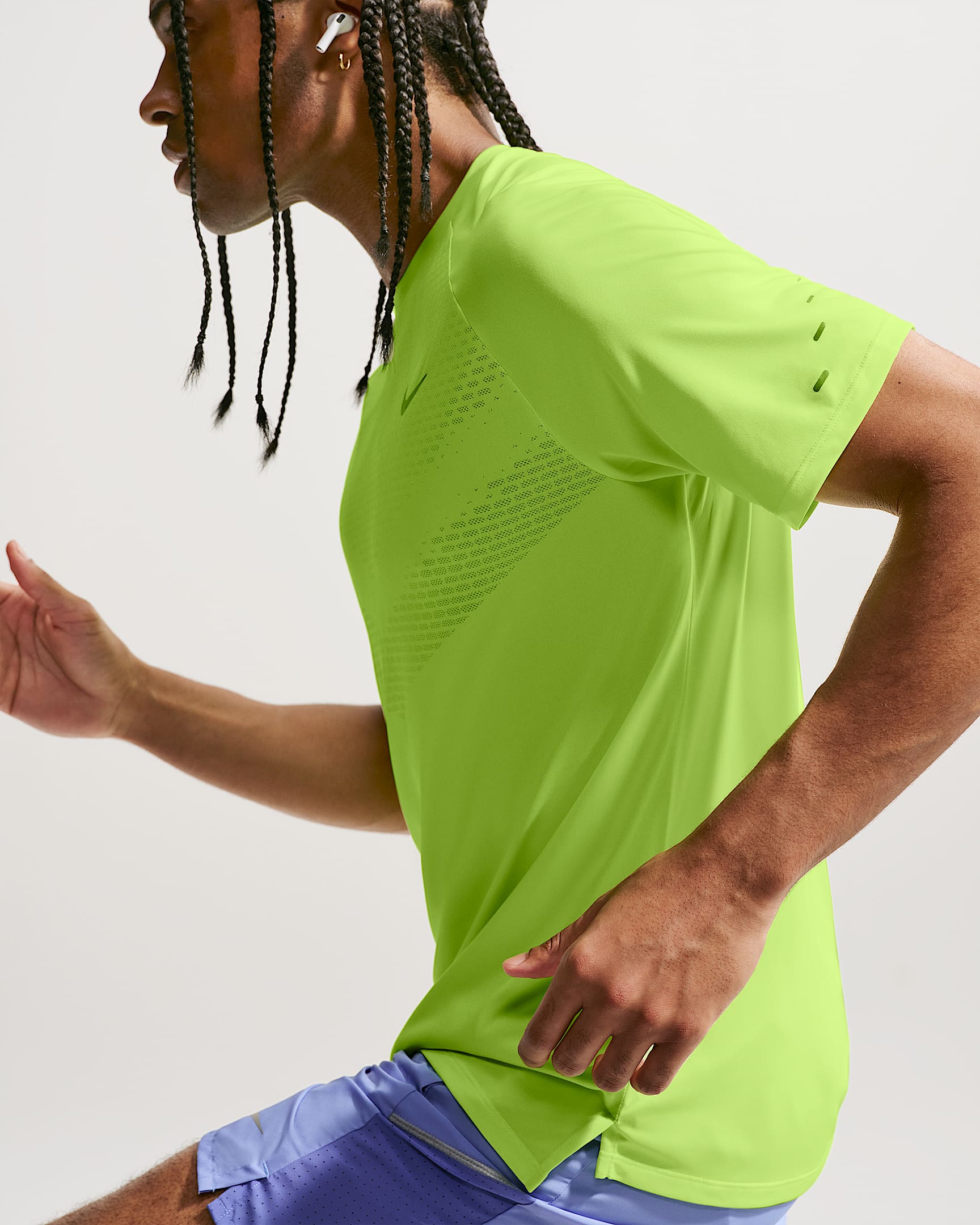 Nike Stride Men's Dri-FIT ADV Short-Sleeve Running Top - Volt Ice