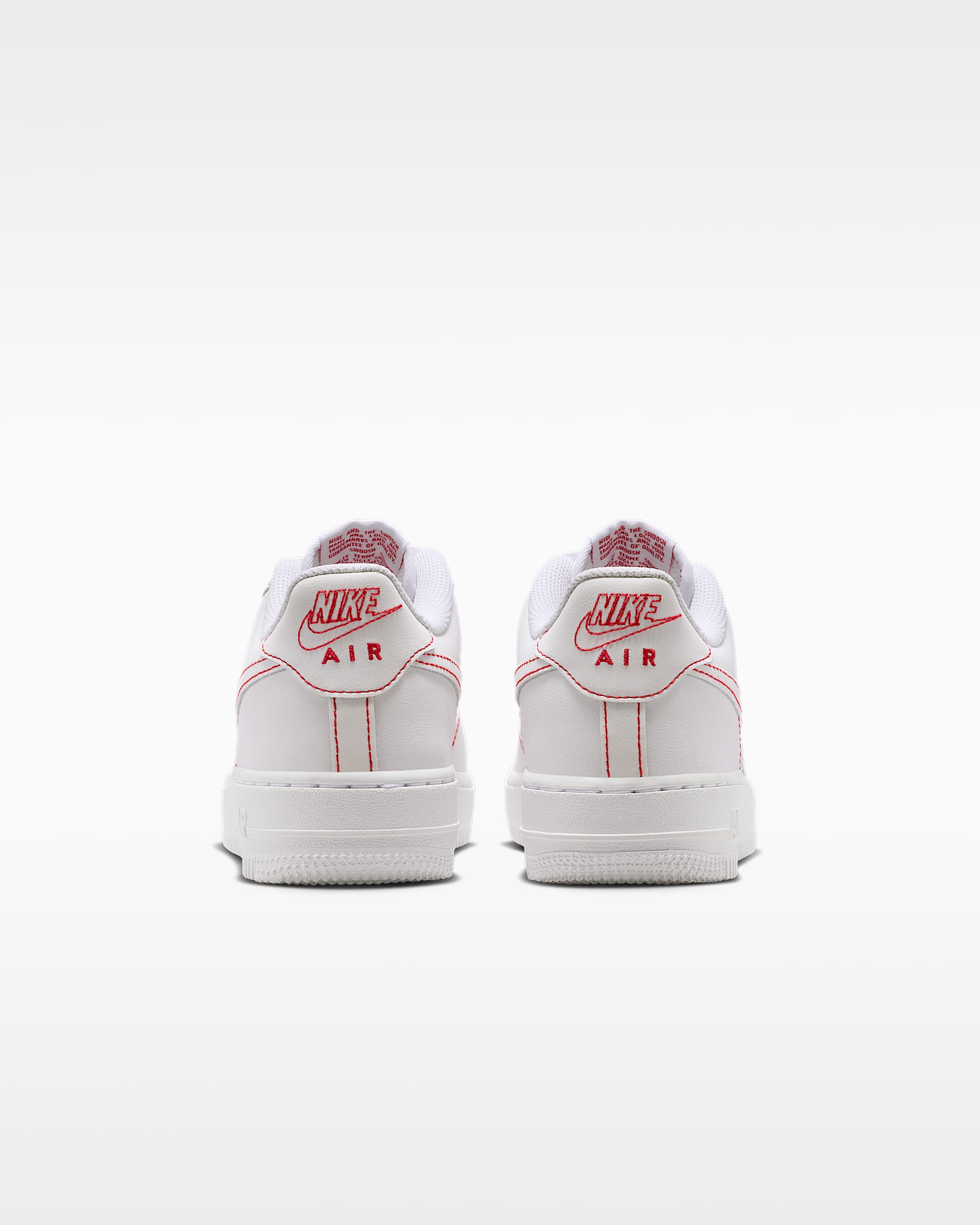 Tenis para niños grandes Nike Air Force 1 LV8 - Blanco/Rojo universitario