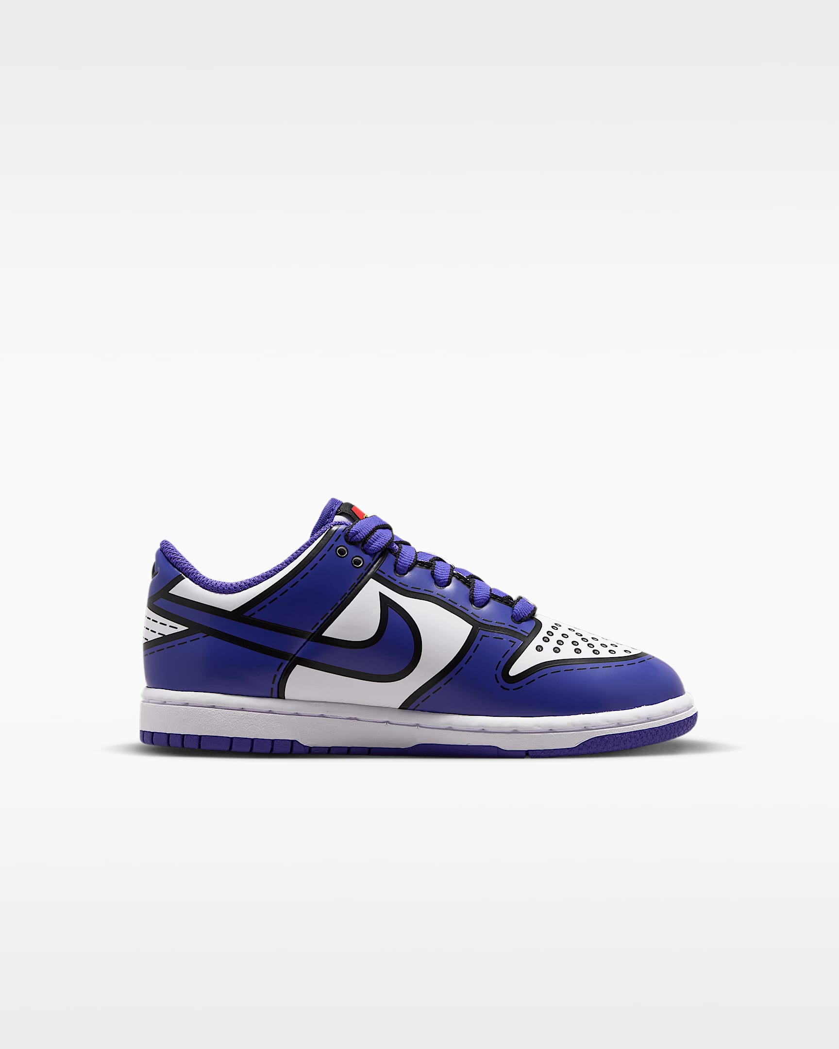 Nike Dunk Low x LEGO® Collection kleuterschoenen - Wit/Rush Red/Tour Yellow/Bright Concord